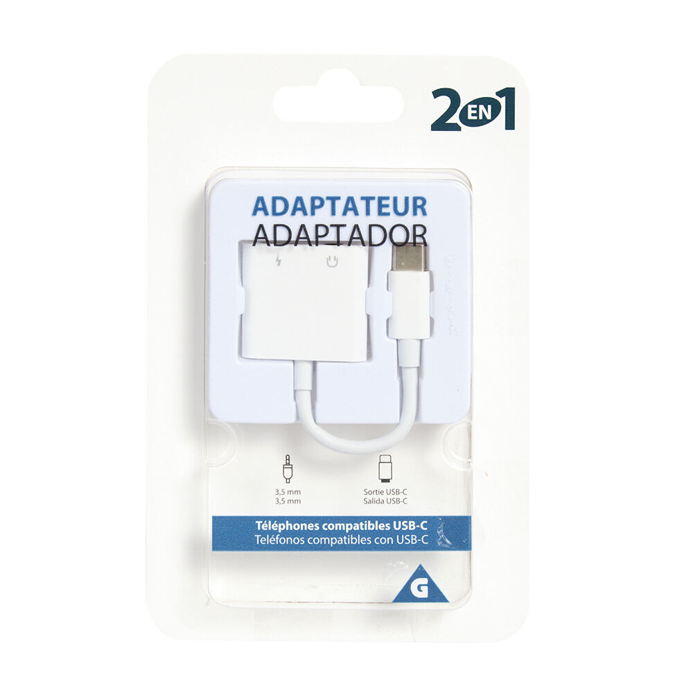Adaptateur USB-C et jack 2 en 1