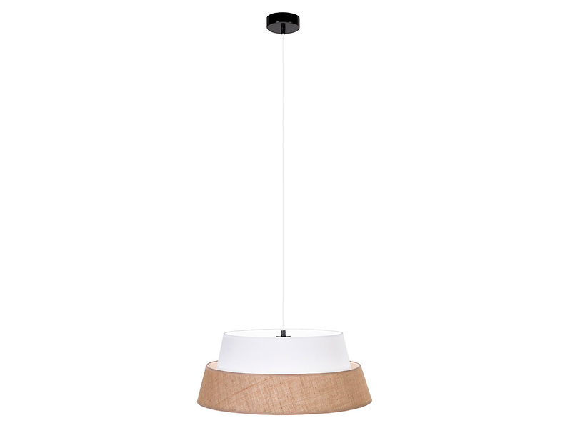 Lampa wisząca Preto Jute tkaninowa beżowa