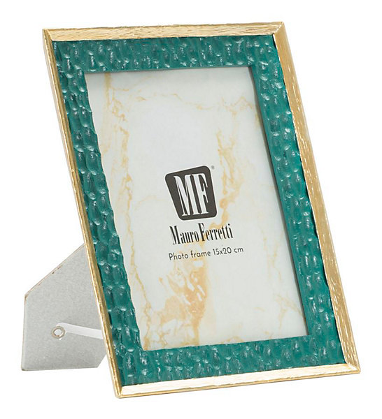 Cadre en résine verte 20,3x2x25,3 cm (mesure intérieure 15x20 cm)