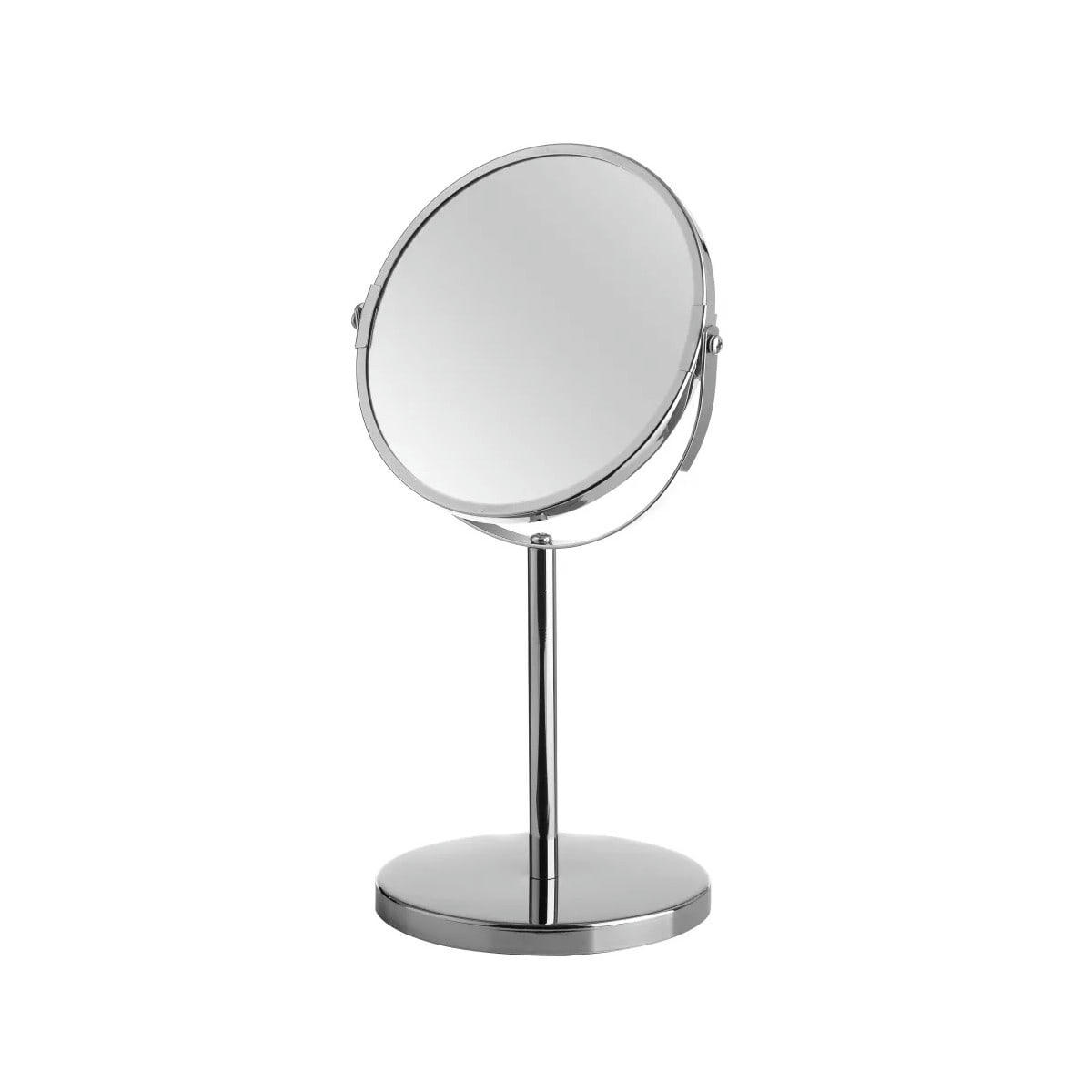 - Miroir grossissant (x2) double face en métal argenté