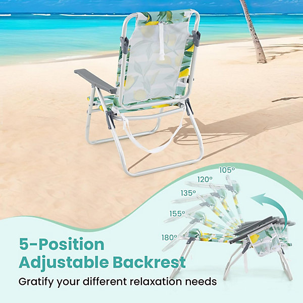 Lot de 3 Chaises Camping avec Table Pliantes,Dossier Réglable,Porte-gobelets,Sac Transport,en Aluminium Ultra Leger (Citron Jaune)