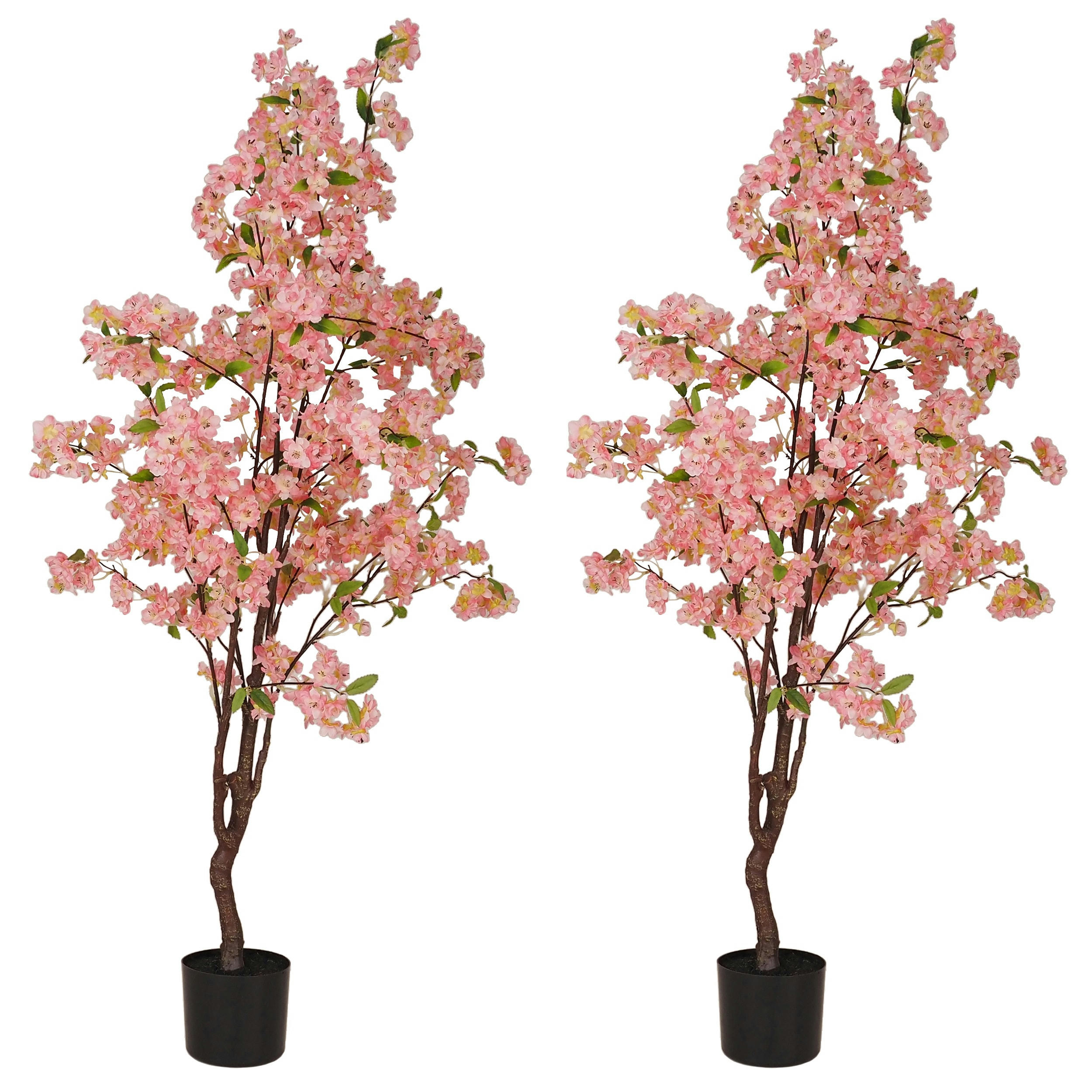 - Cerisier artificiel rose 145cm lot de 2