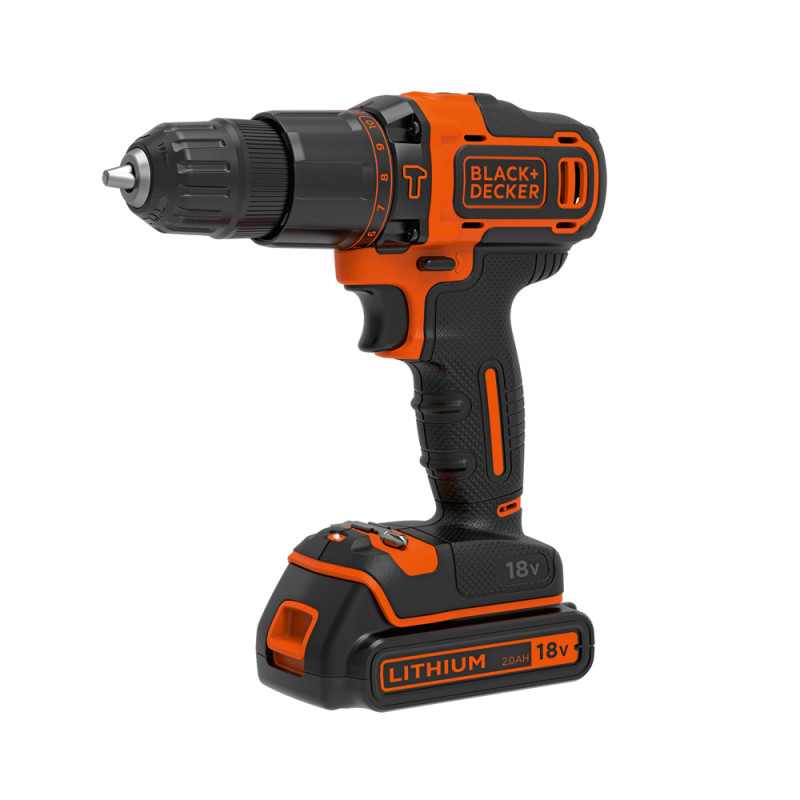 Perceuse visseuse à percussion sur batterie 18 V 2 x 2 Ah BLACK DECKER