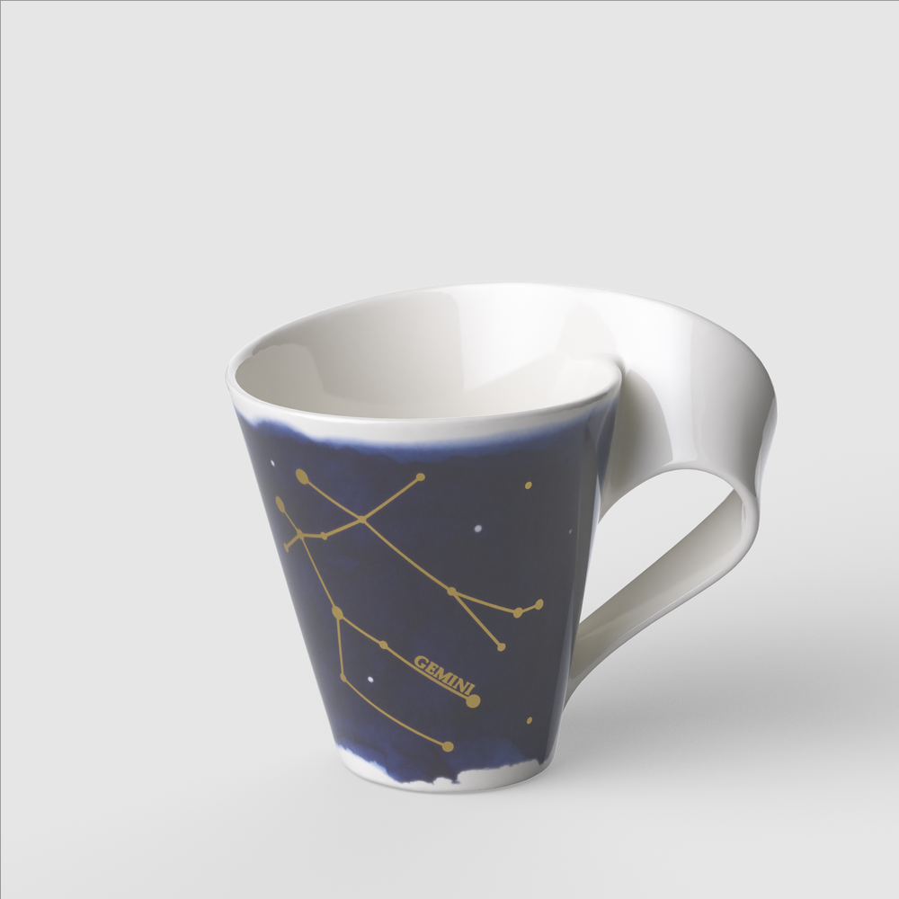 NewWave Mug - Multi-colored, 8.2 oz, Premium Porcelain