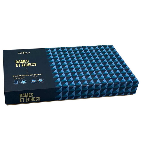 Jeu 2-en-1 Dames et Echecs - Cookut