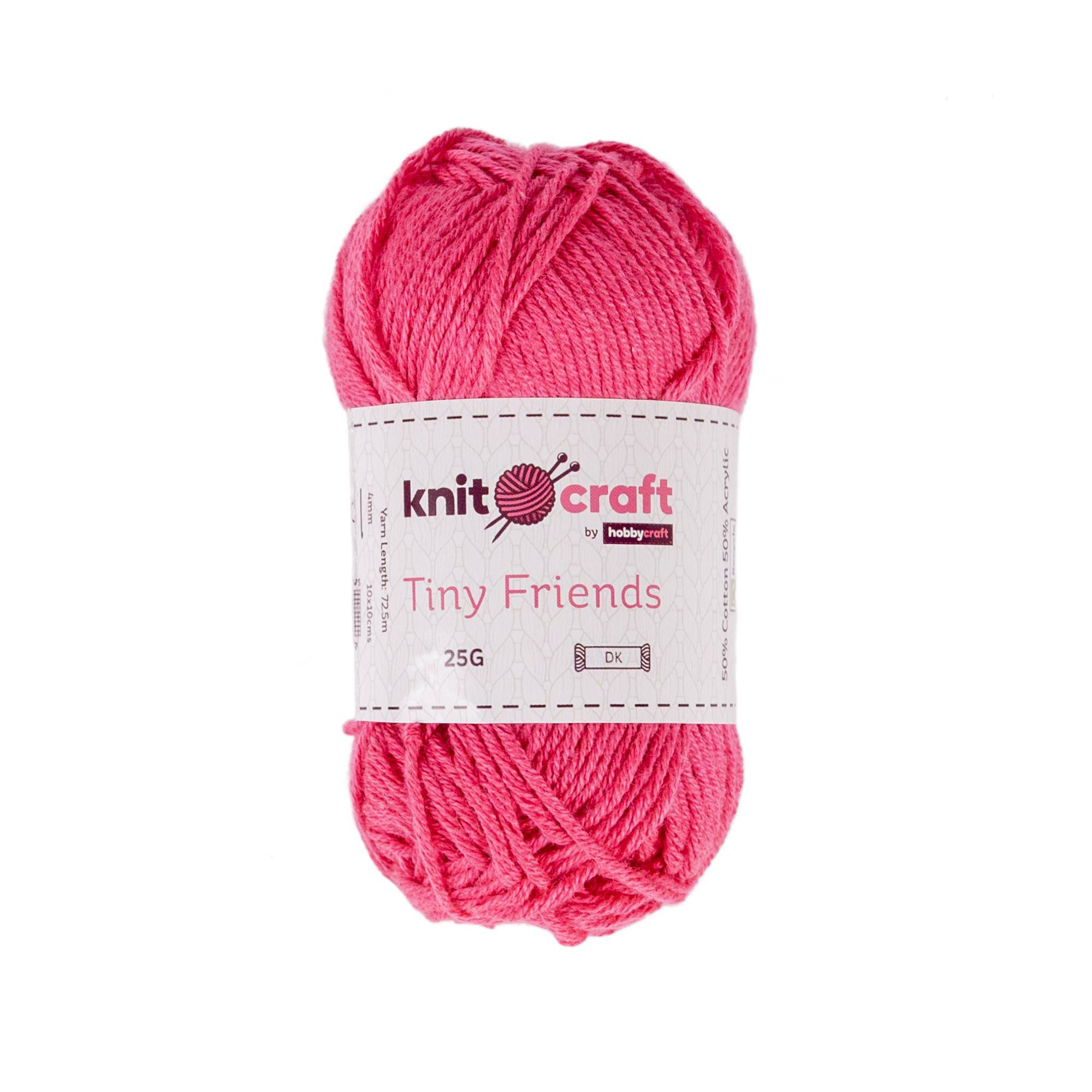 Knitcraft Hot Pink Tiny Friends Yarn 25g