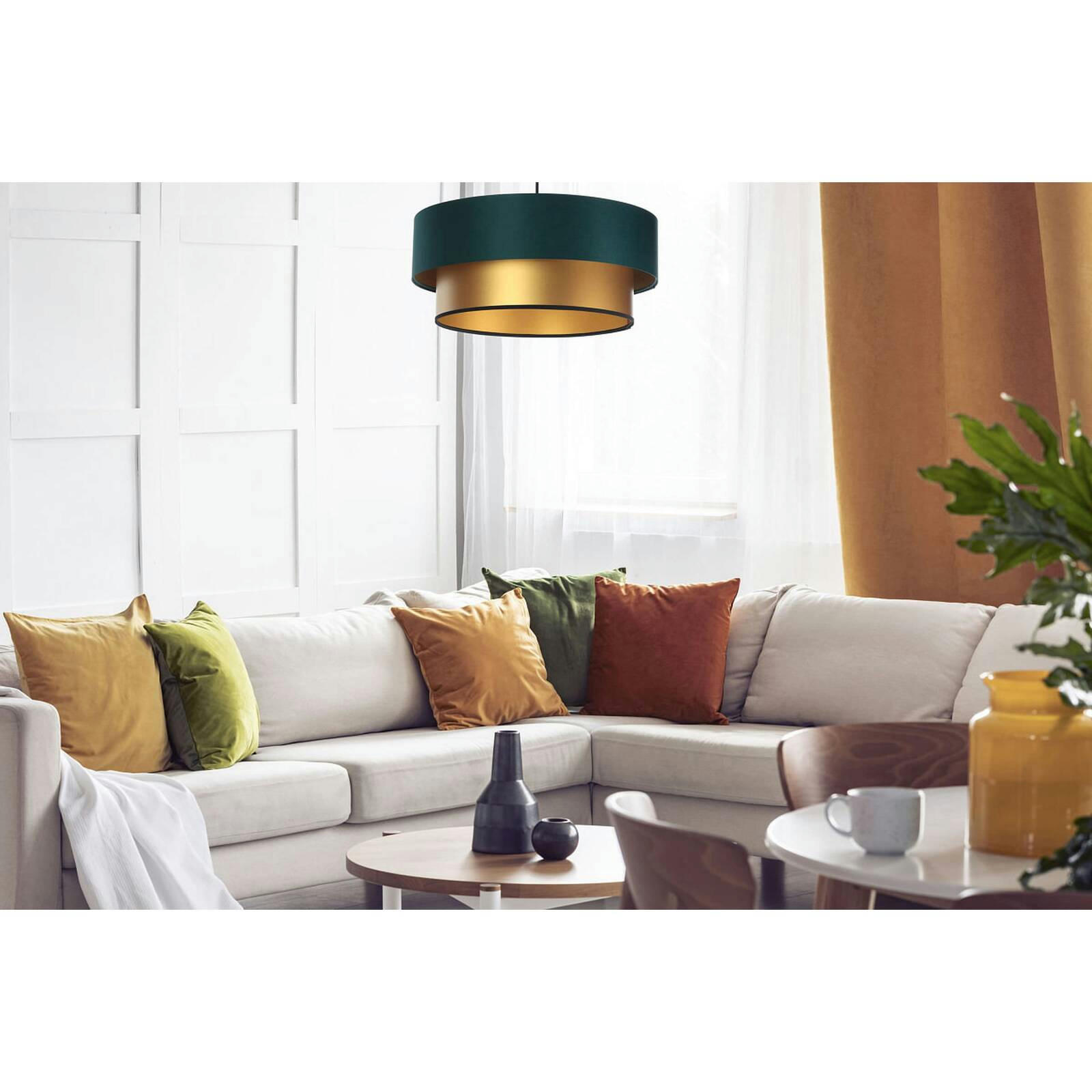 DUO ÉLÉGANT - Suspension Tissu Vert