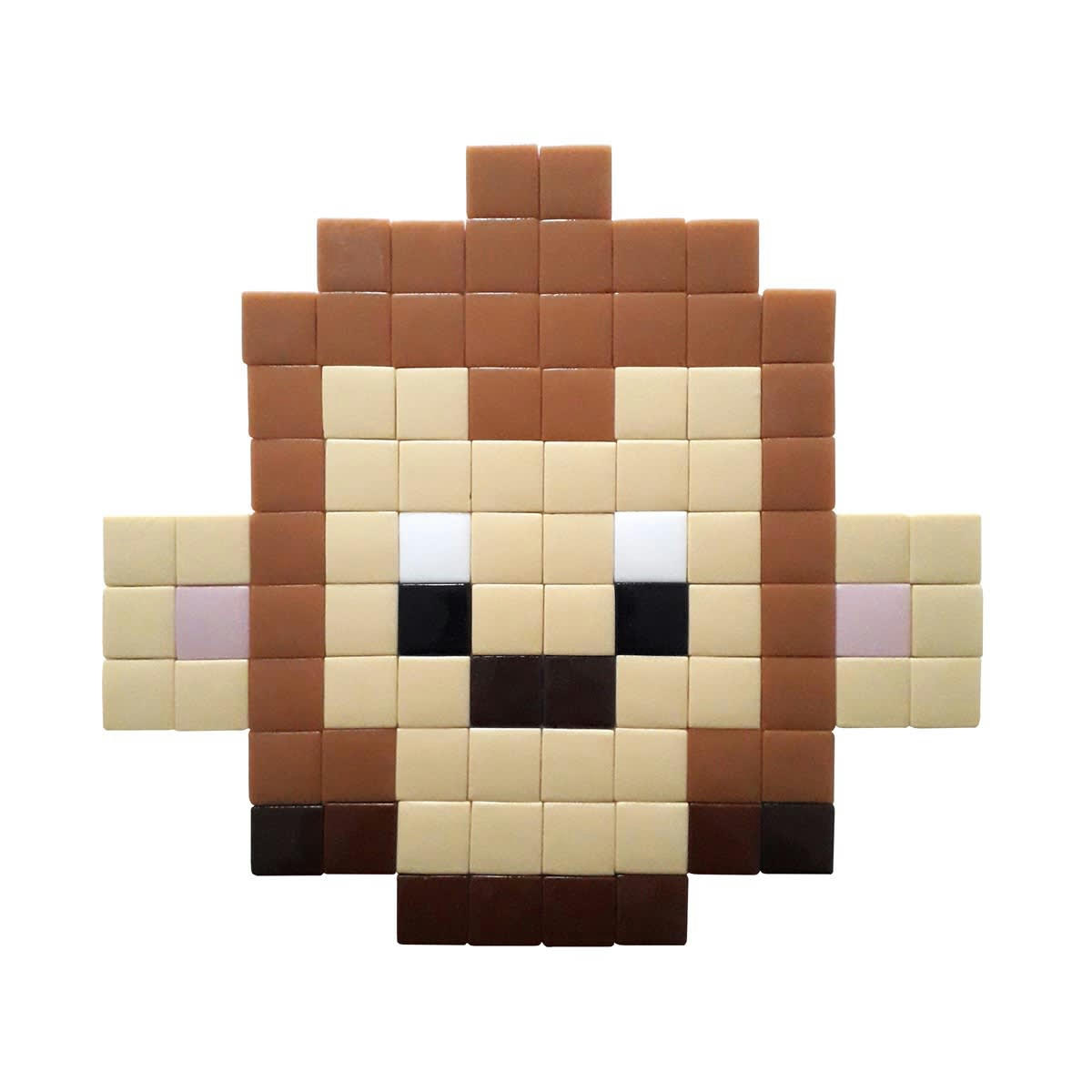 SINGE - Mosaïque adhésive en verre marron clair