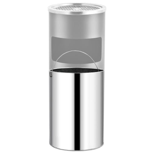 NNEVL Ashtray Dustbin Hotel 30 L Steel Grey