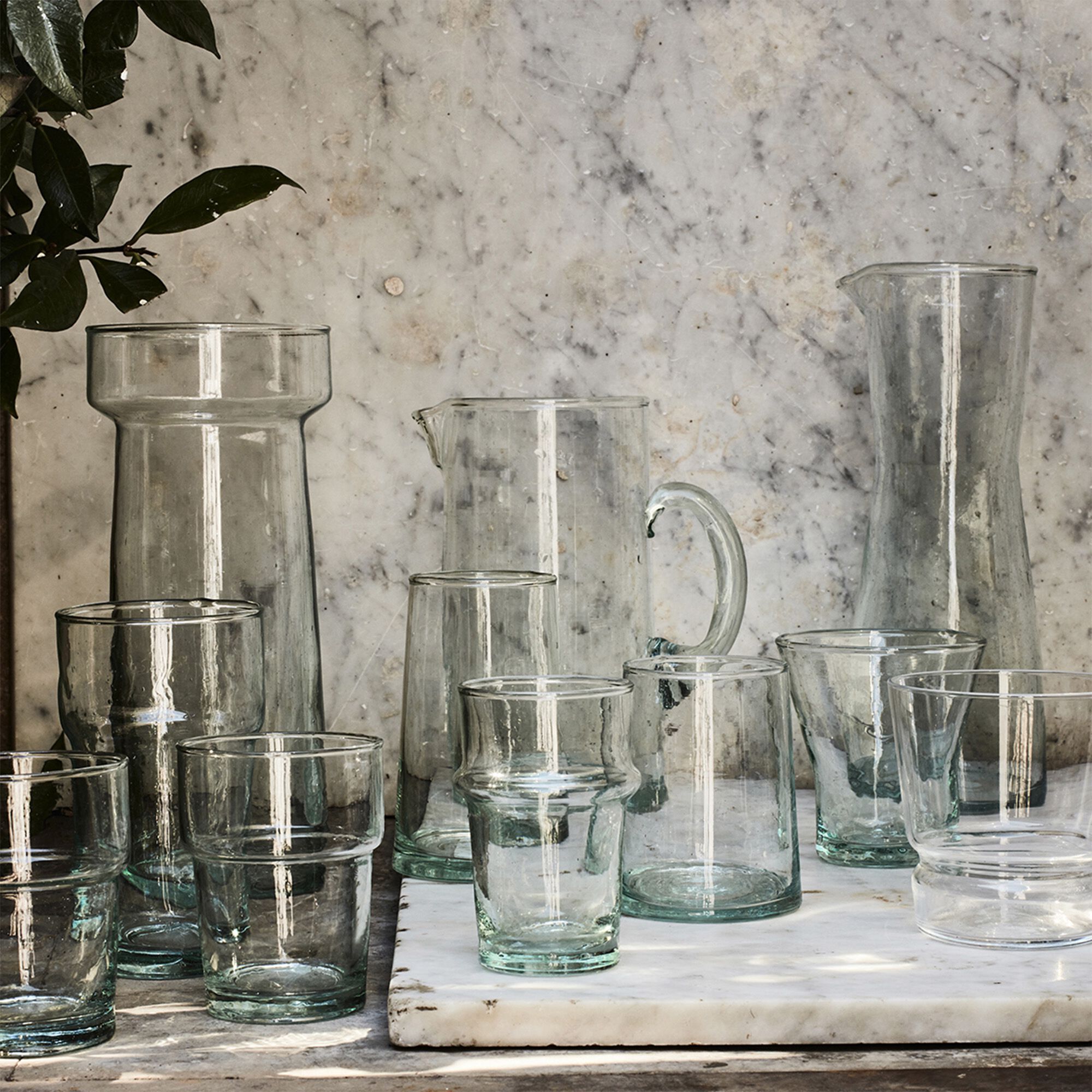 BELDI - Verre marocain en verre recyclé 30cl - transparent