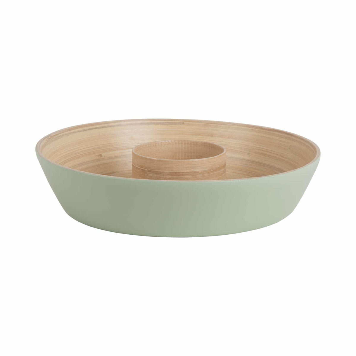 Present Time schaal Puro Chip & Dip - groen - Ø30cm