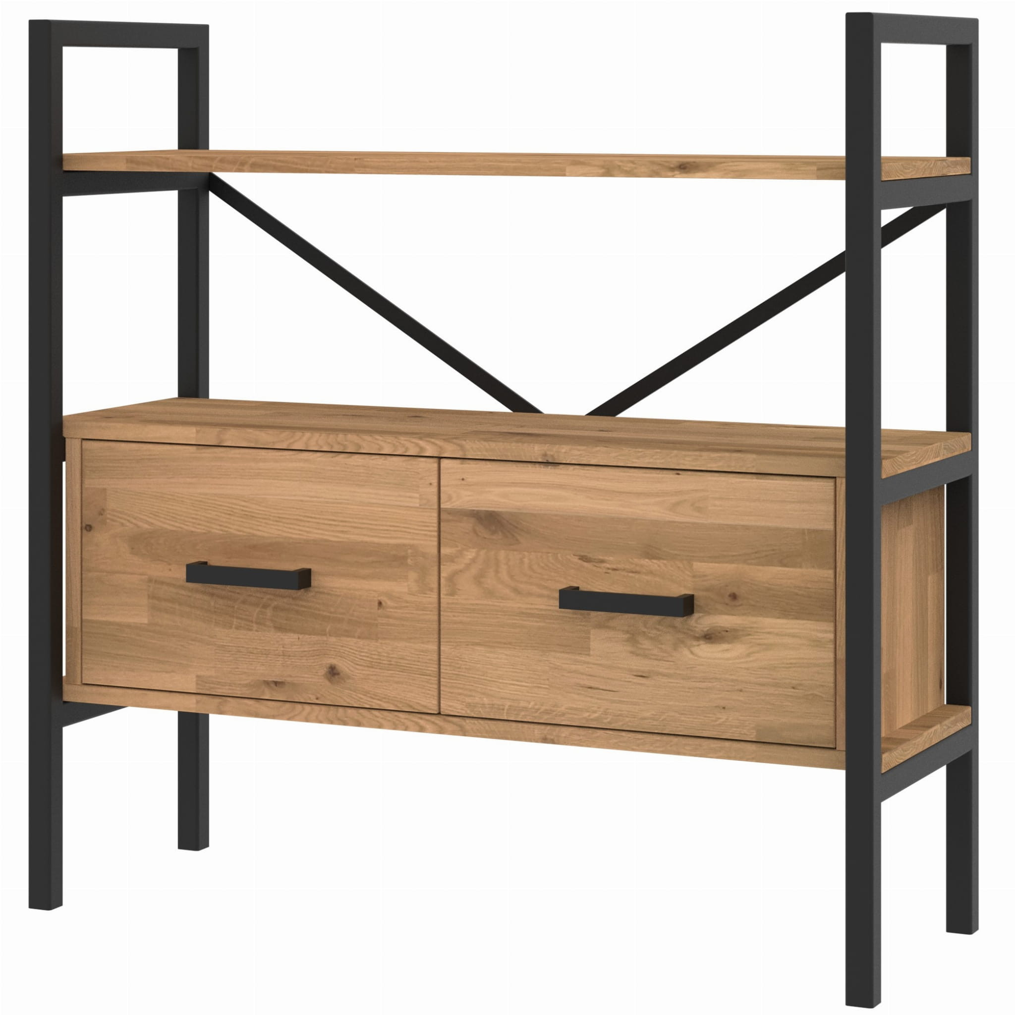 Regał Medium-Cabinet 100x80x30 cm LOFT z drzwiczkami K1-1