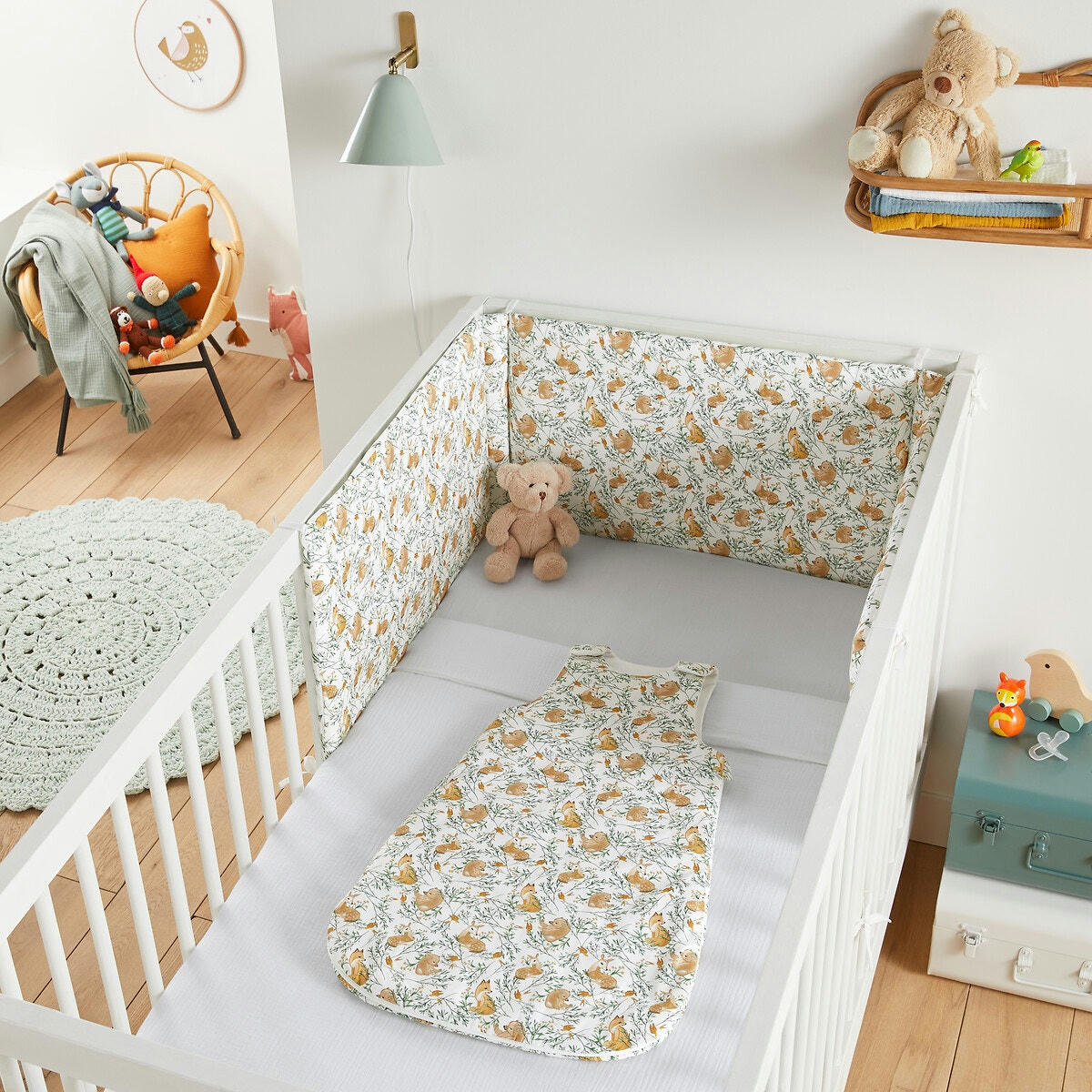Tour de lit percale de corton