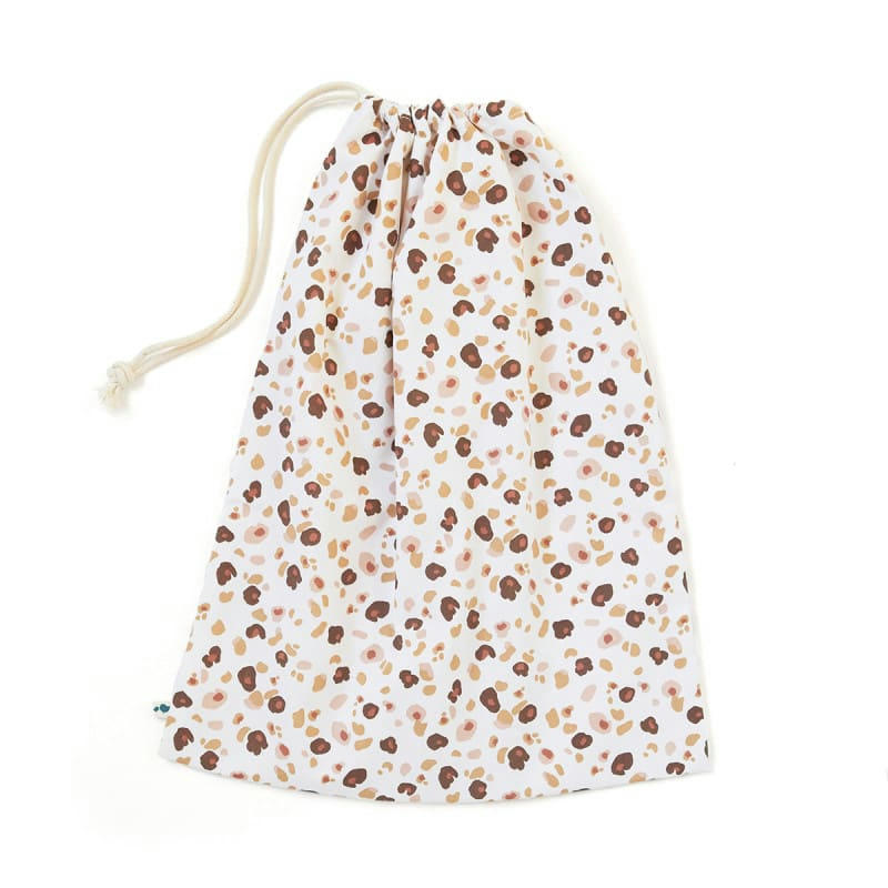 LÉOPARD - Pochon en coton Léopard