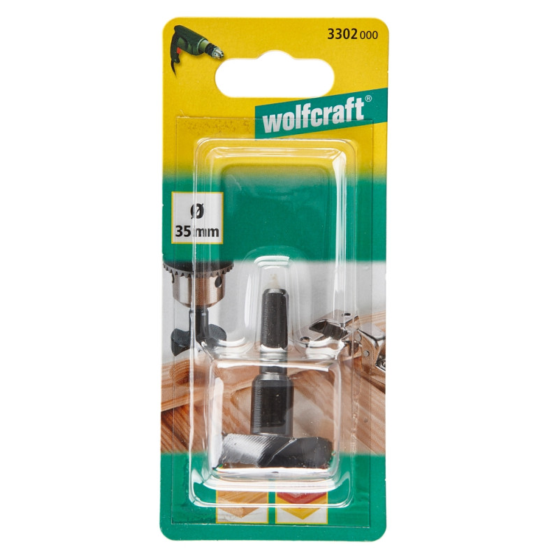 Fraise d'encastrement pour bois en WS Ø 15 x 90 mm WOLFCRAFT