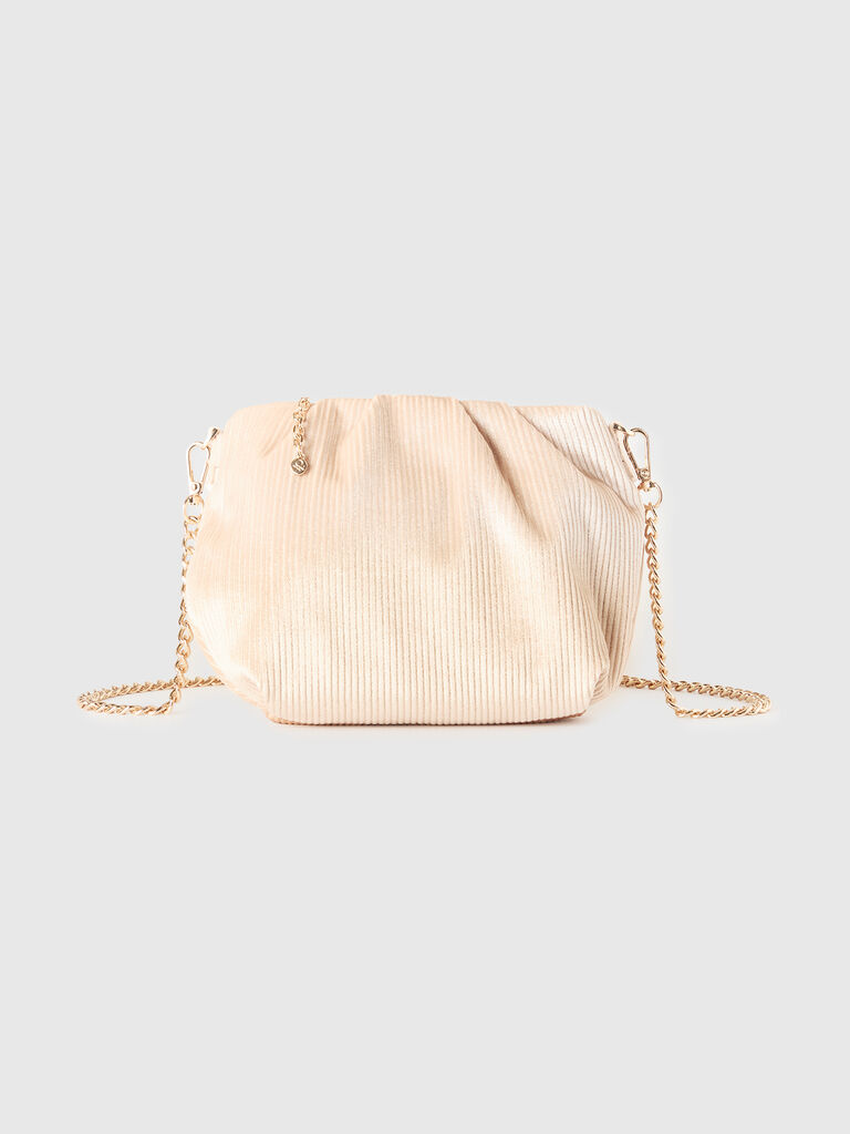 Mini velvet bag with lurex