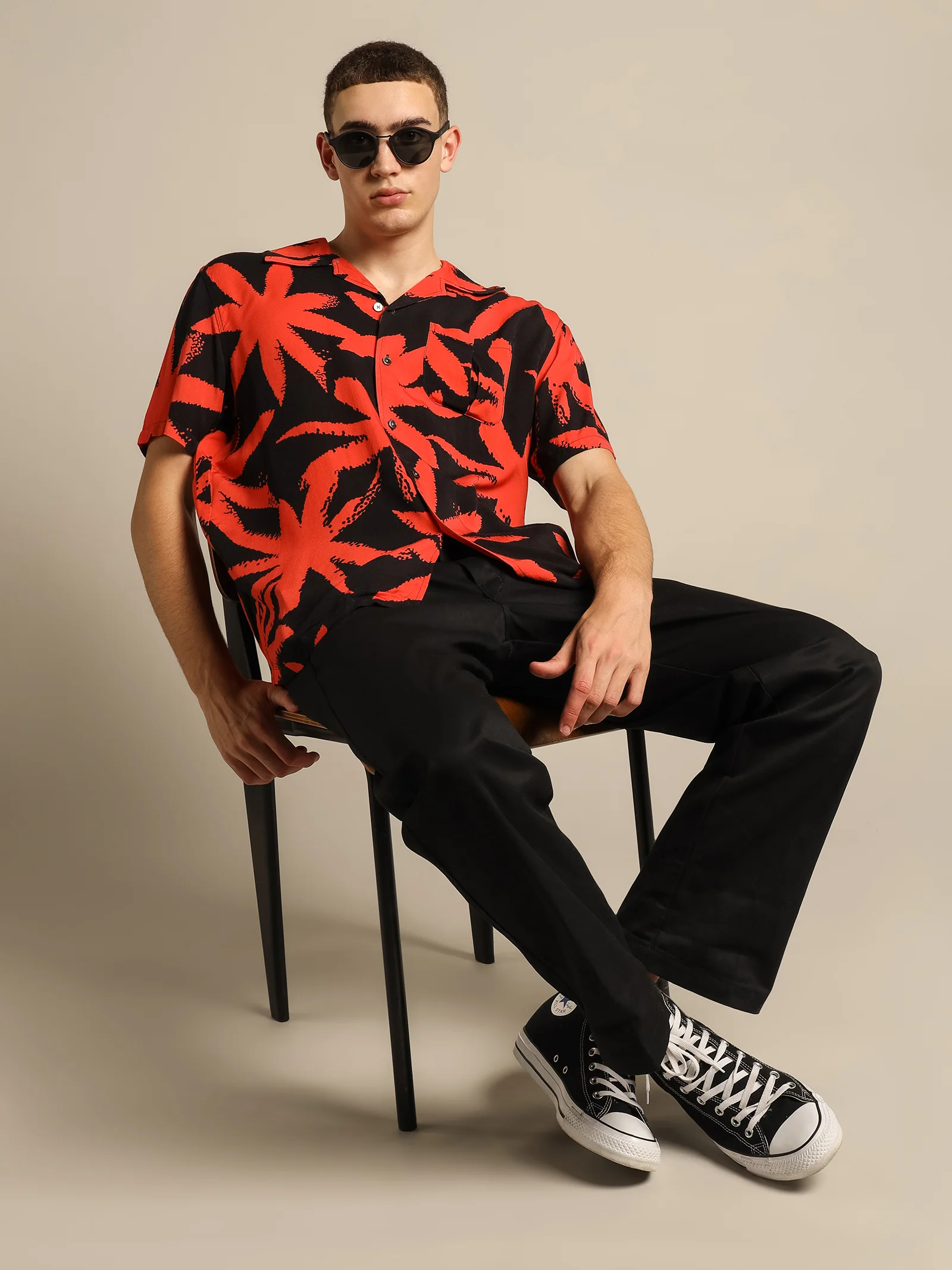 Hot Coral Short Sleeve Shirt