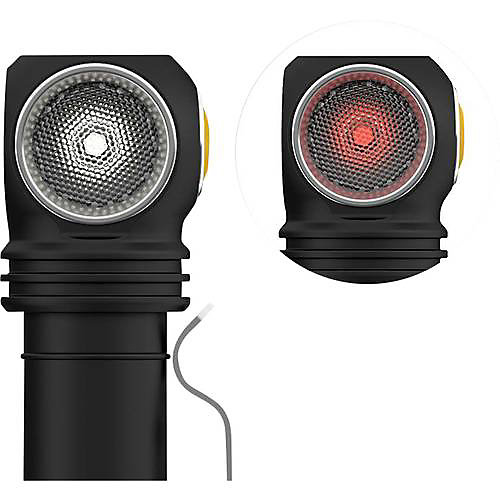 ArmyTek Wizard C2 WR Magnet - Lampe frontale USB chaude et rouge, 1100 lm, rechargeable