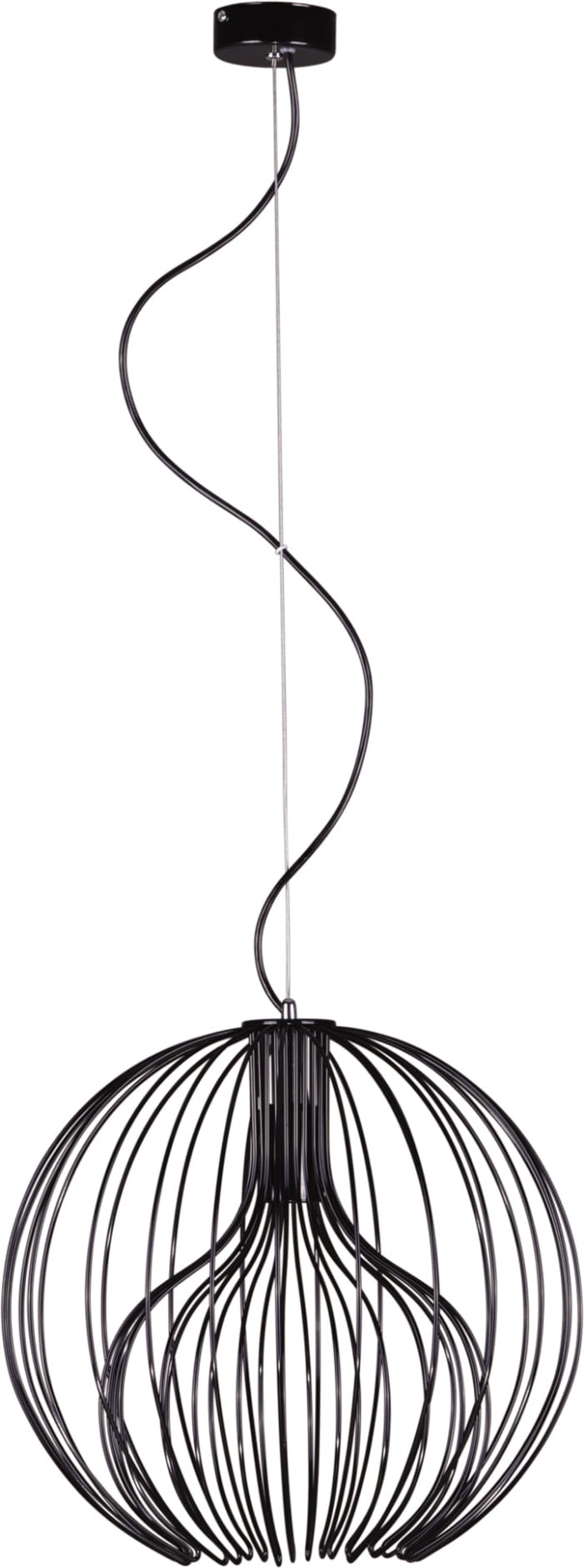 Lampa wisząca Tori czarna 1xE27x60W wym:105x40x40cm IP20 Kaja