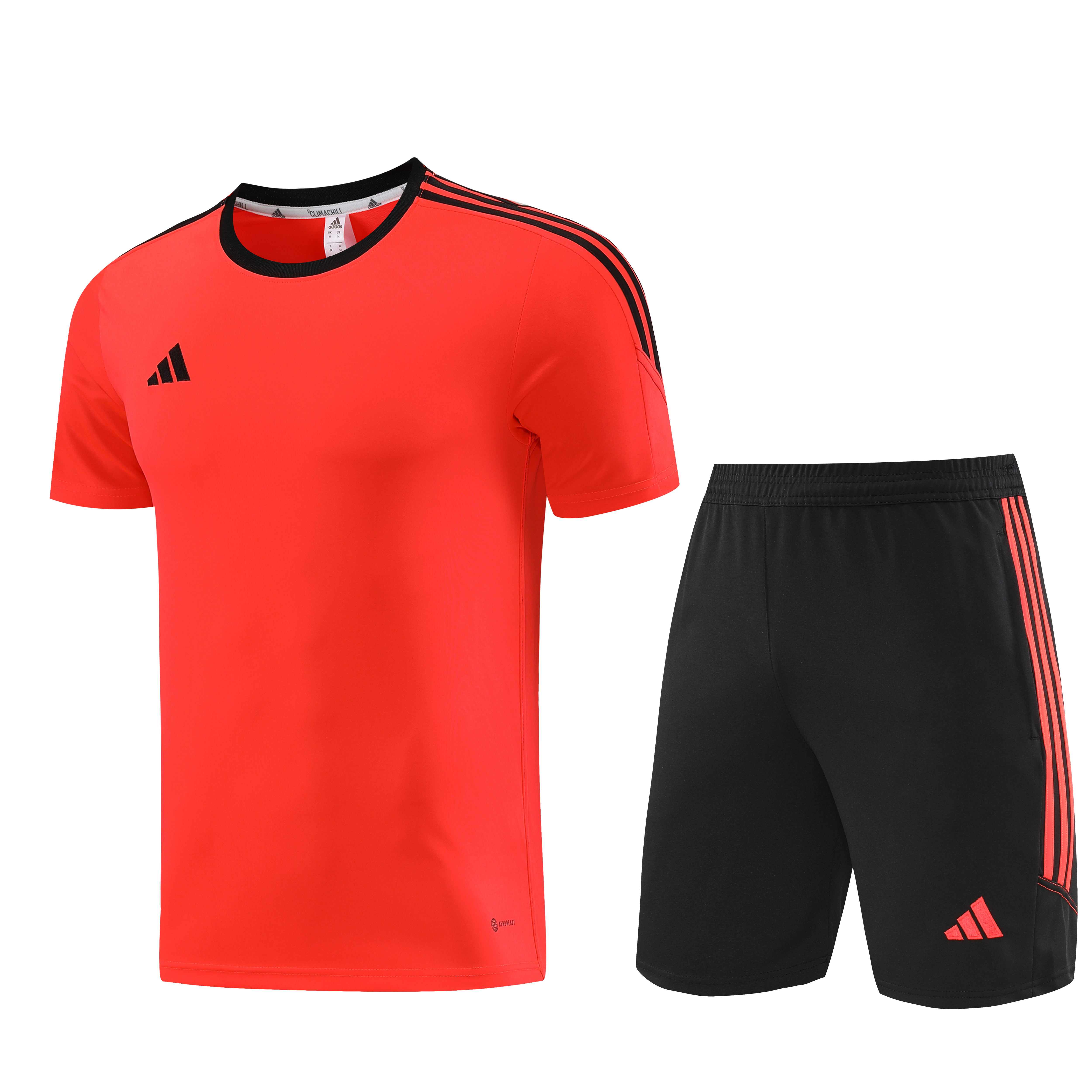 Adidas Short Sleeve Training Jersey Set - AD02- Tangerine