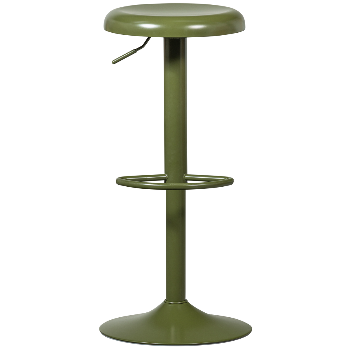 WOOOD barkruk Isaac - Metaal - Warm Groen - 81x39x39