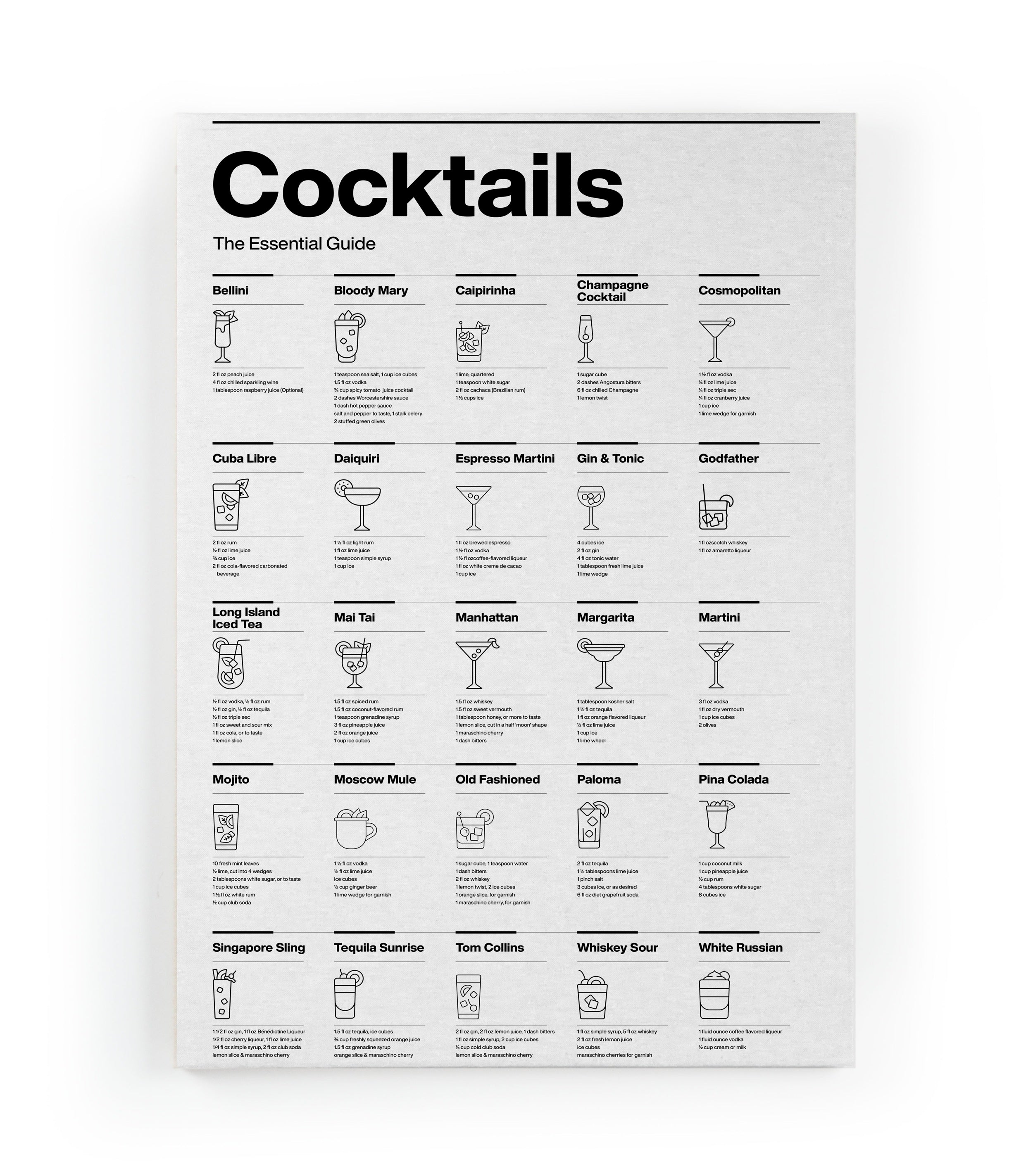 Canvas 60x40 Cocktails ZW