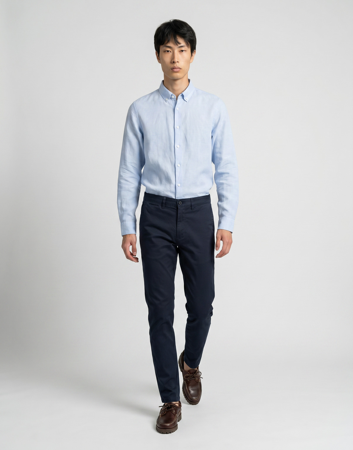 Selected - SLHSLIM-NEW MILES 175 FLEX CHINO - Marine