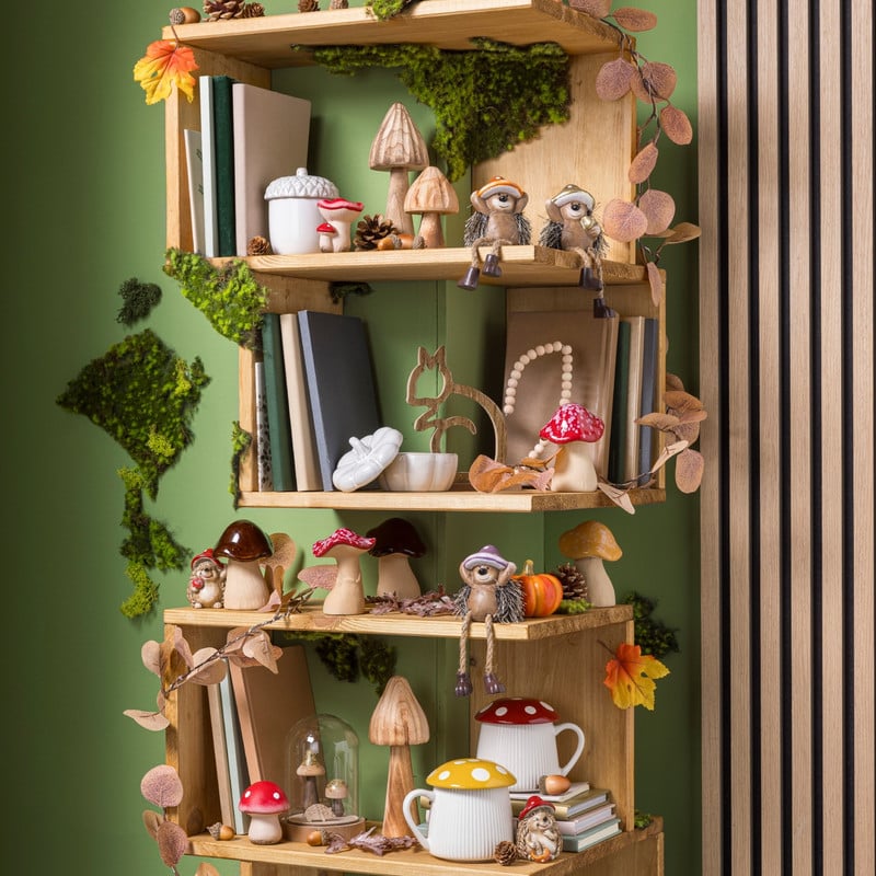 Paddenstoel - hout - &Oslash;7x20 cm