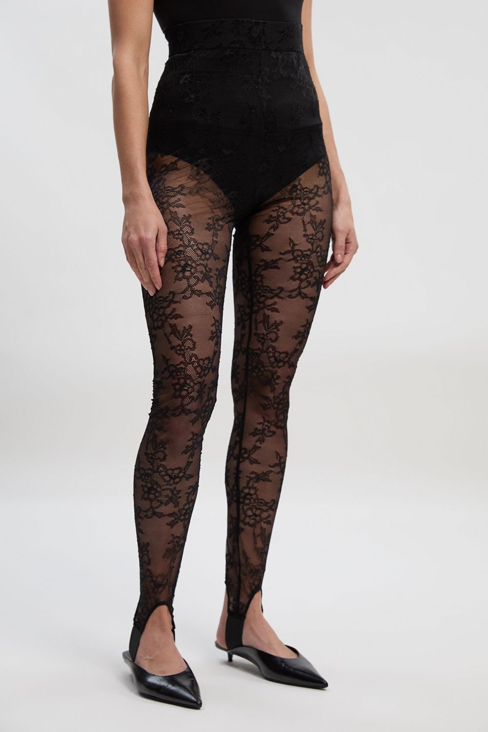 KarenMillen Lace Stirrup Legging