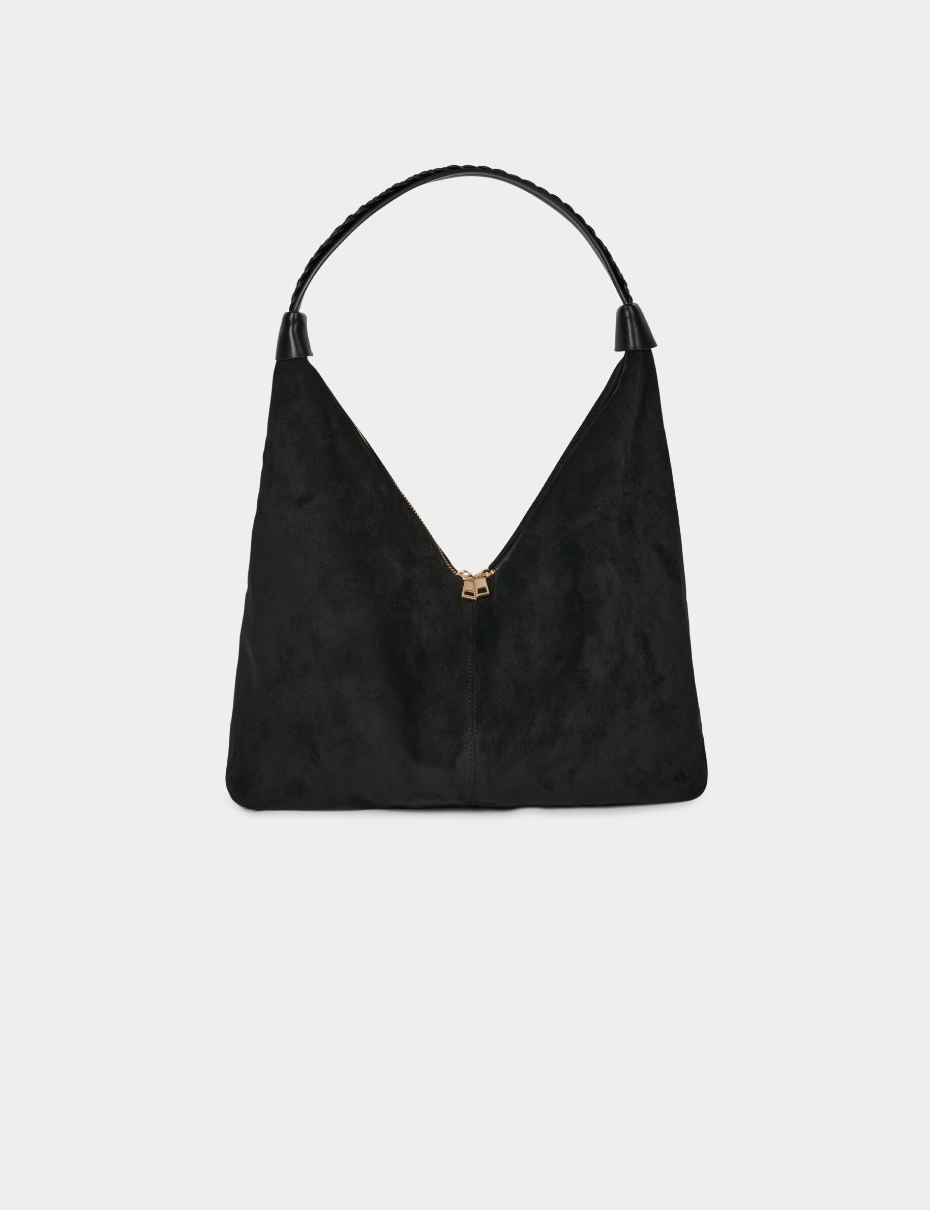 Suede Hobo Bag Black Women