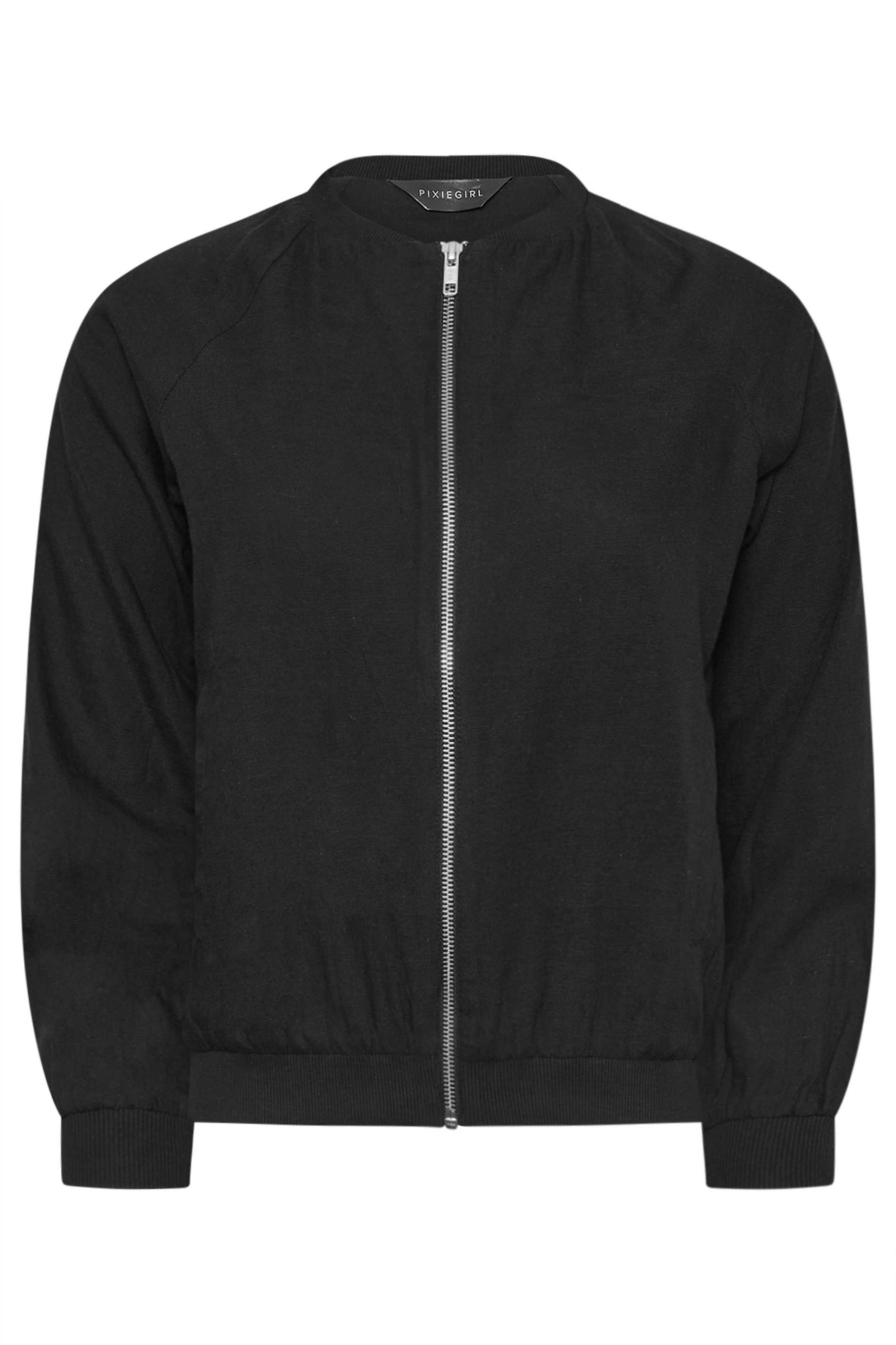 PixieGirl Petite Linen Bomber Jacket