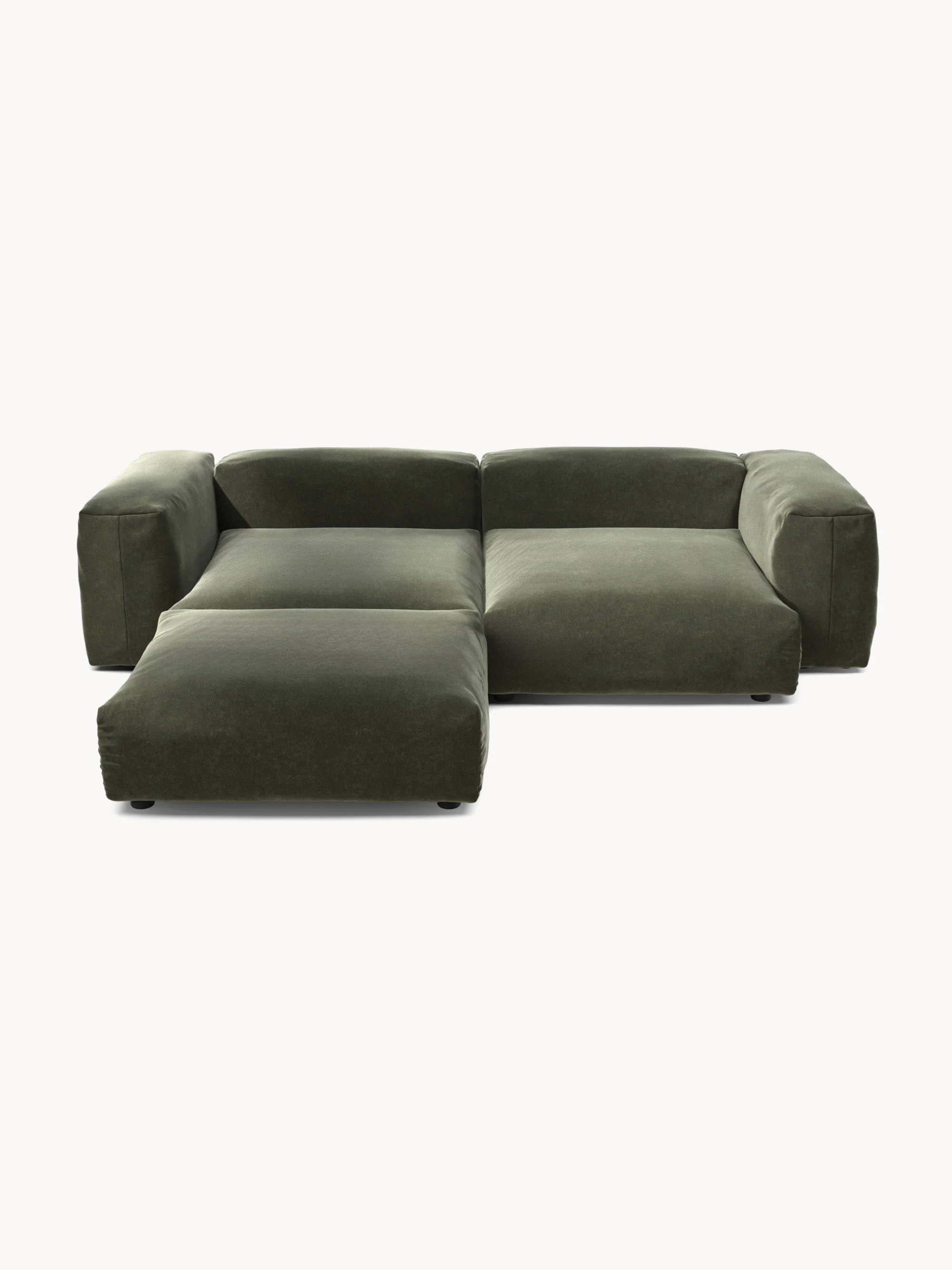 Modulares Samt-Ecksofa Vetsak (3-Sitzer)