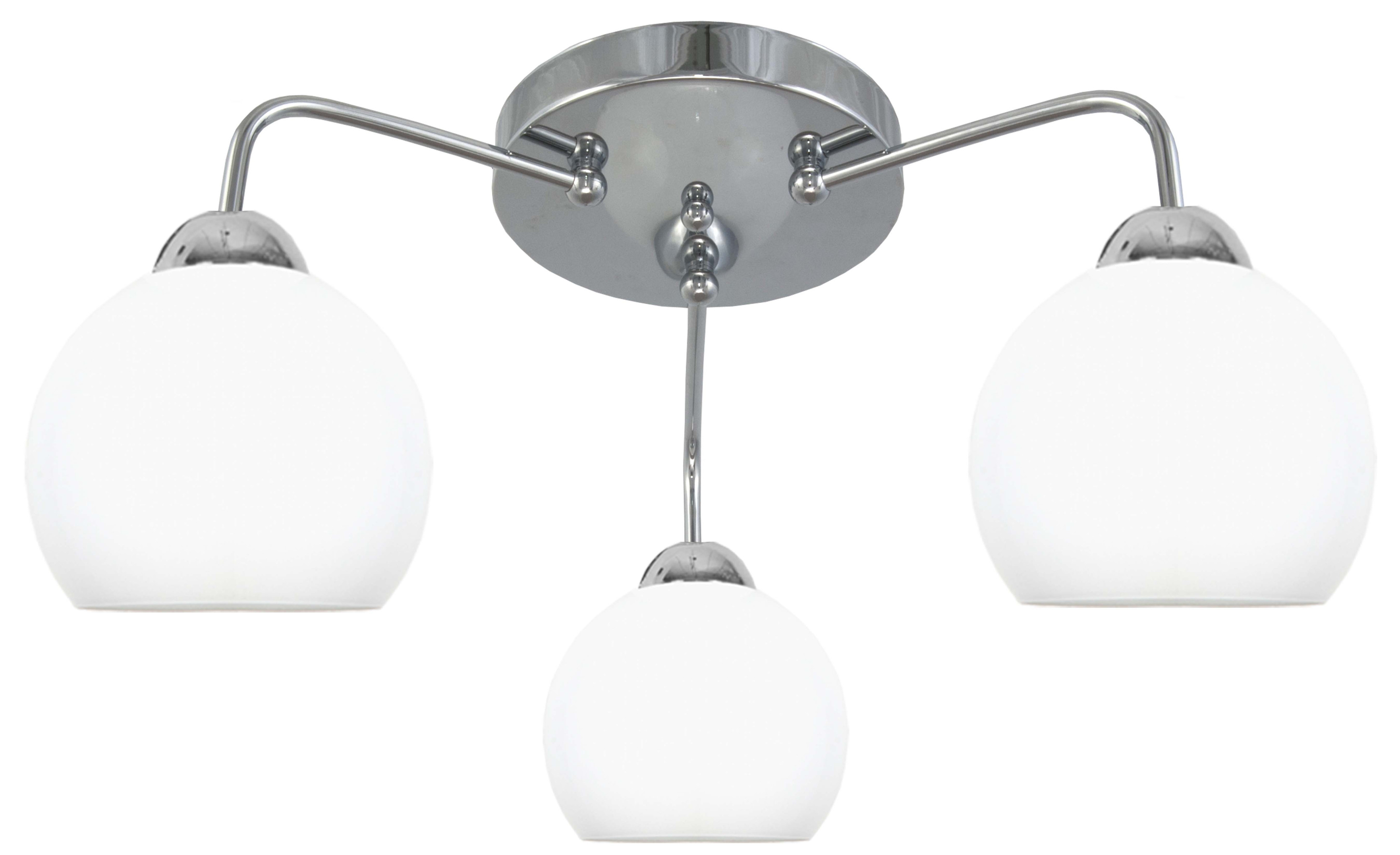 Lampa sufitowa EDYLIT chrom glamour do salonu 3xE27 KORSYK 13-692