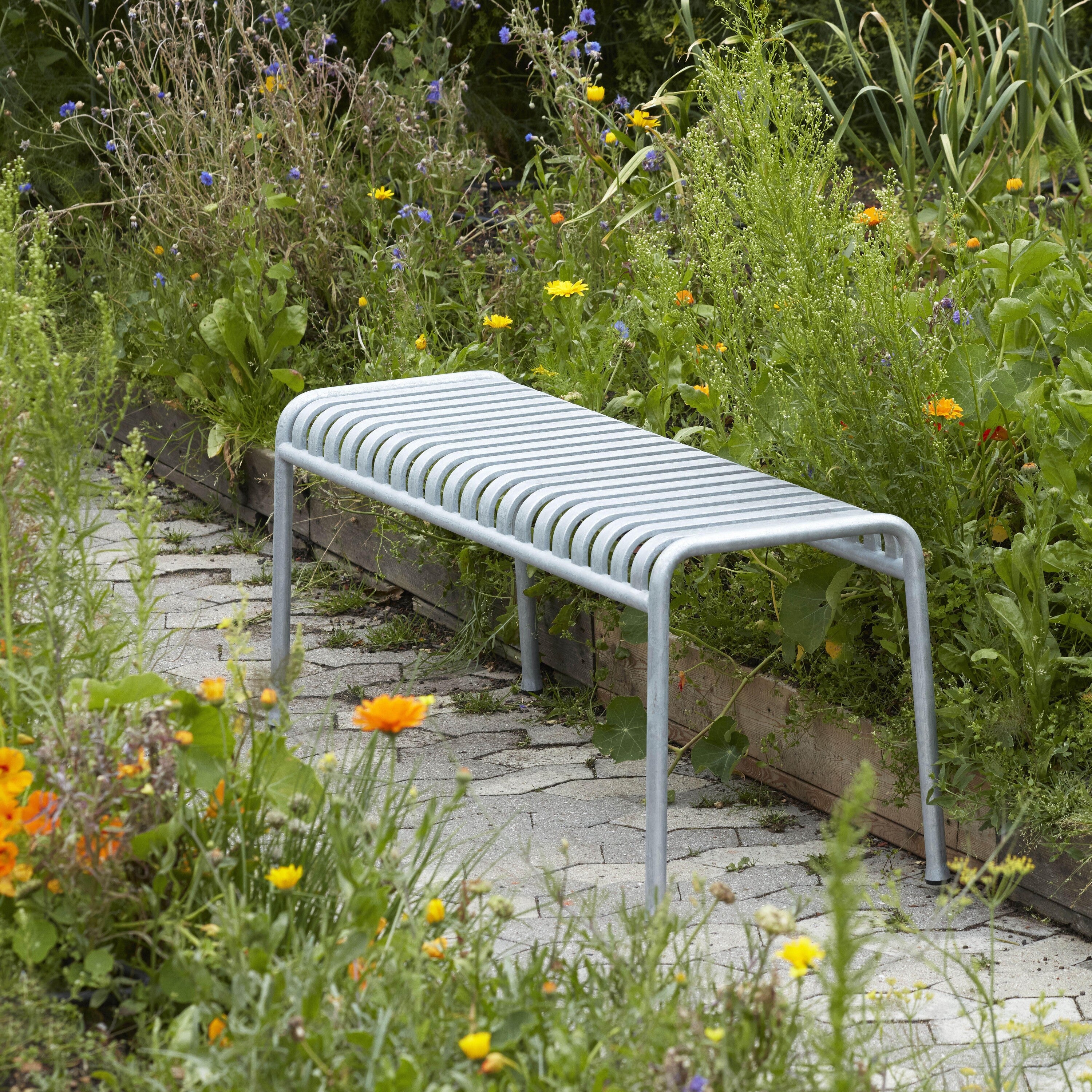 HAY Palissade Tuinbank 120 cm - Gegalvaniseerd Staal