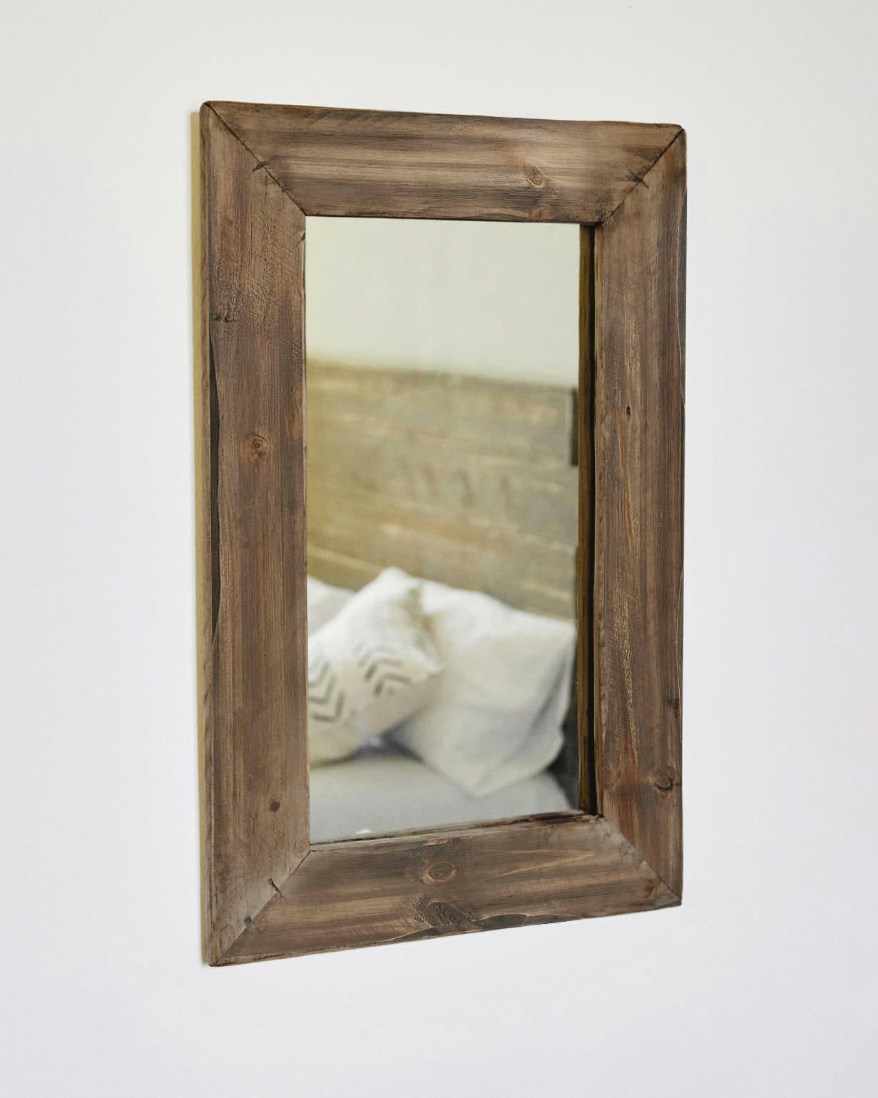 AZALEE - Miroir suspendu en bois récupéré 70 cm