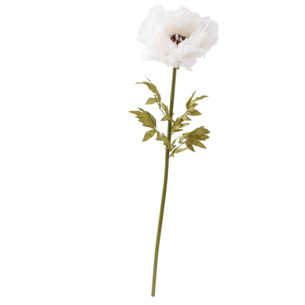 Fleur artificielle pivoine blanche XXL 1 tige Ø58xH170cm