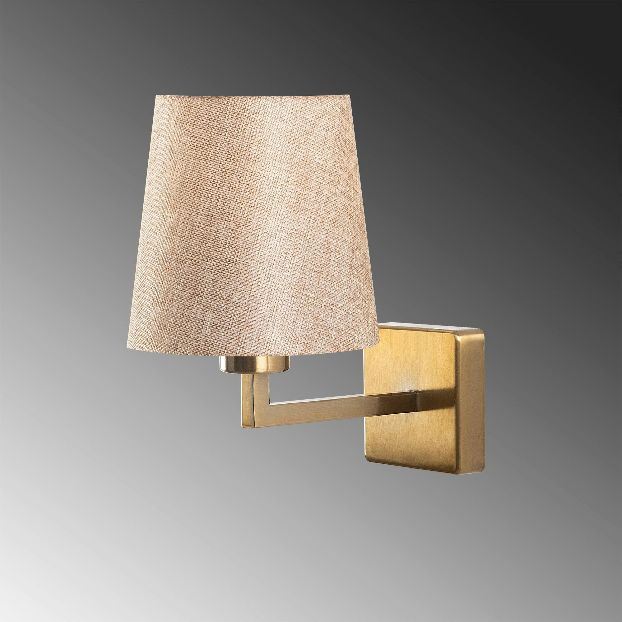 Applique murale classique, abat-jour beige ZURICH