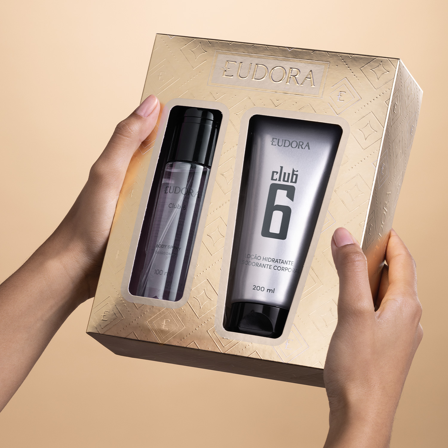 Kit Presente de Natal Club 6: Body Spray 100ml   Loção Corporal 200ml