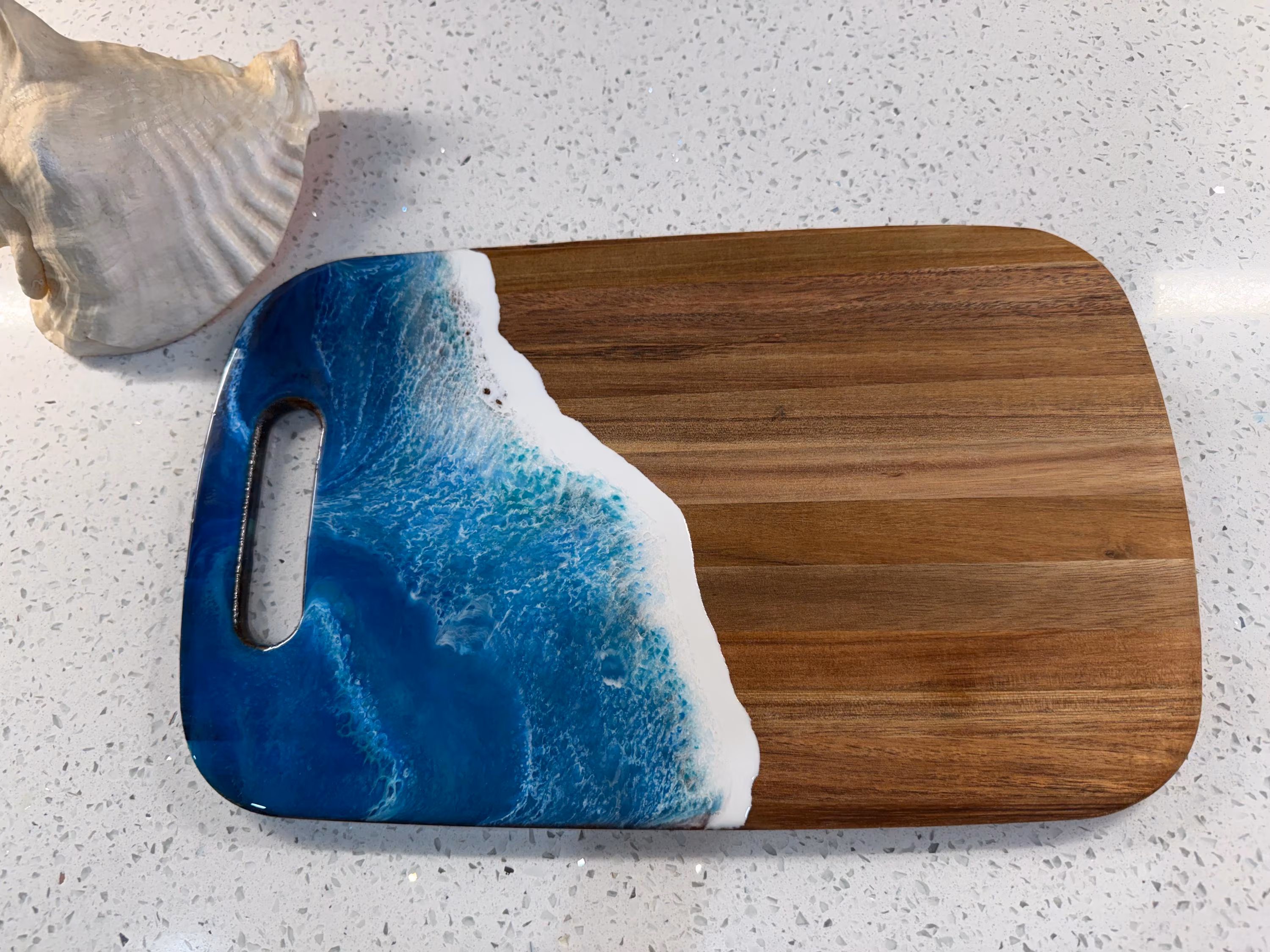 Ocean wave charcuterie board