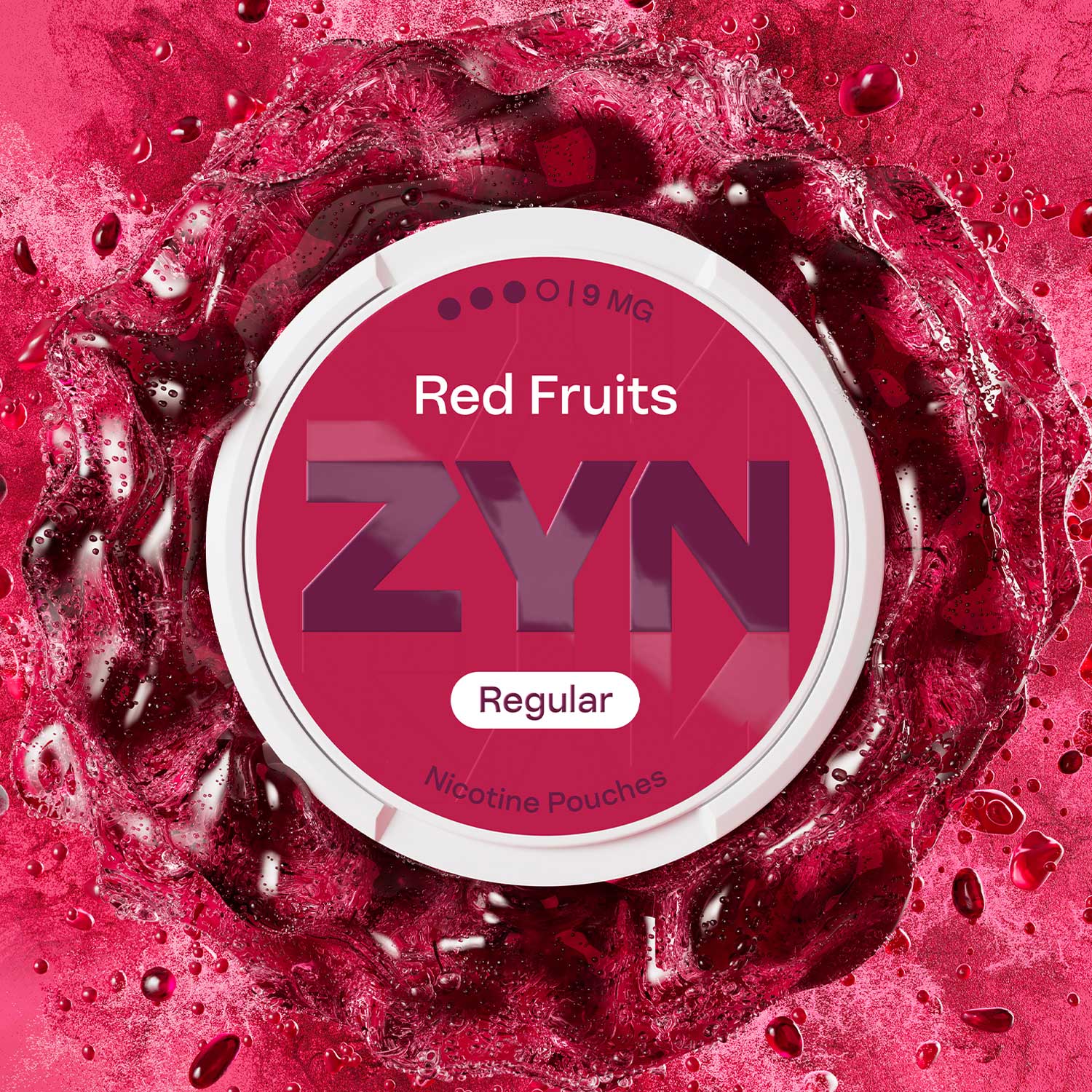 Zyn Nicotine Pouch Red Fruits 9mg Strong