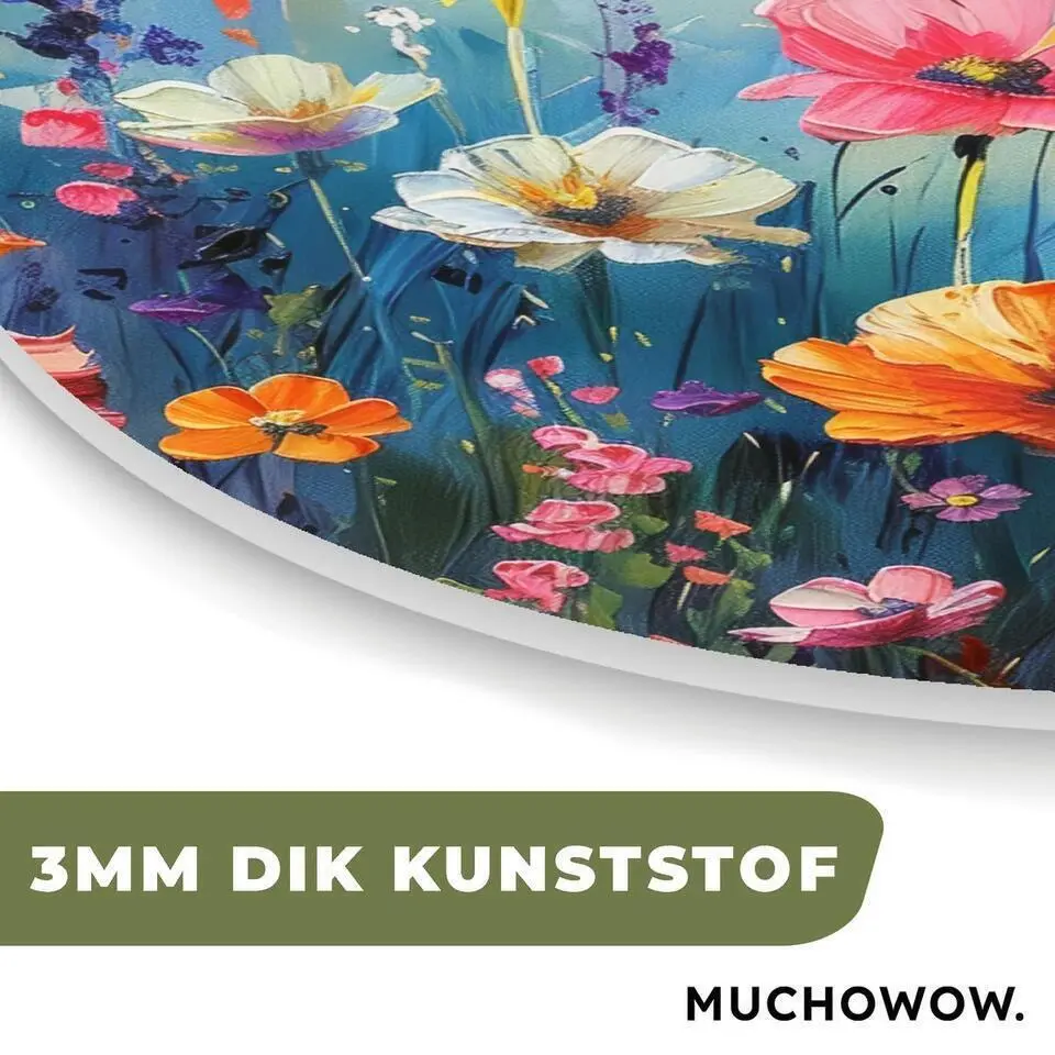 MuchoWow Wand decoratie 40x40cm Bloemen Natuur Waterverf