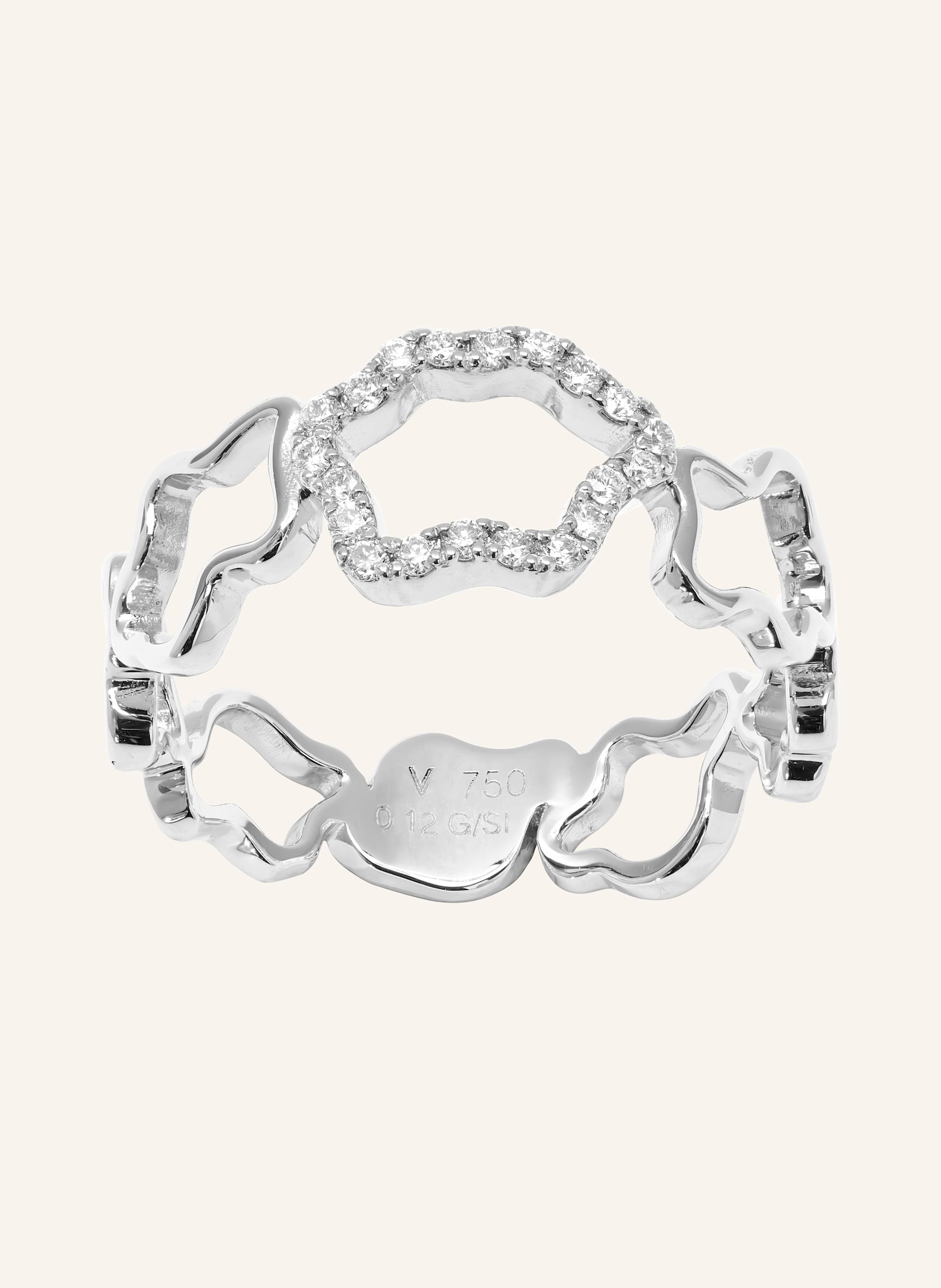 VIERI Ring WOLKEN SILHOUETTEN BRILLANTEN