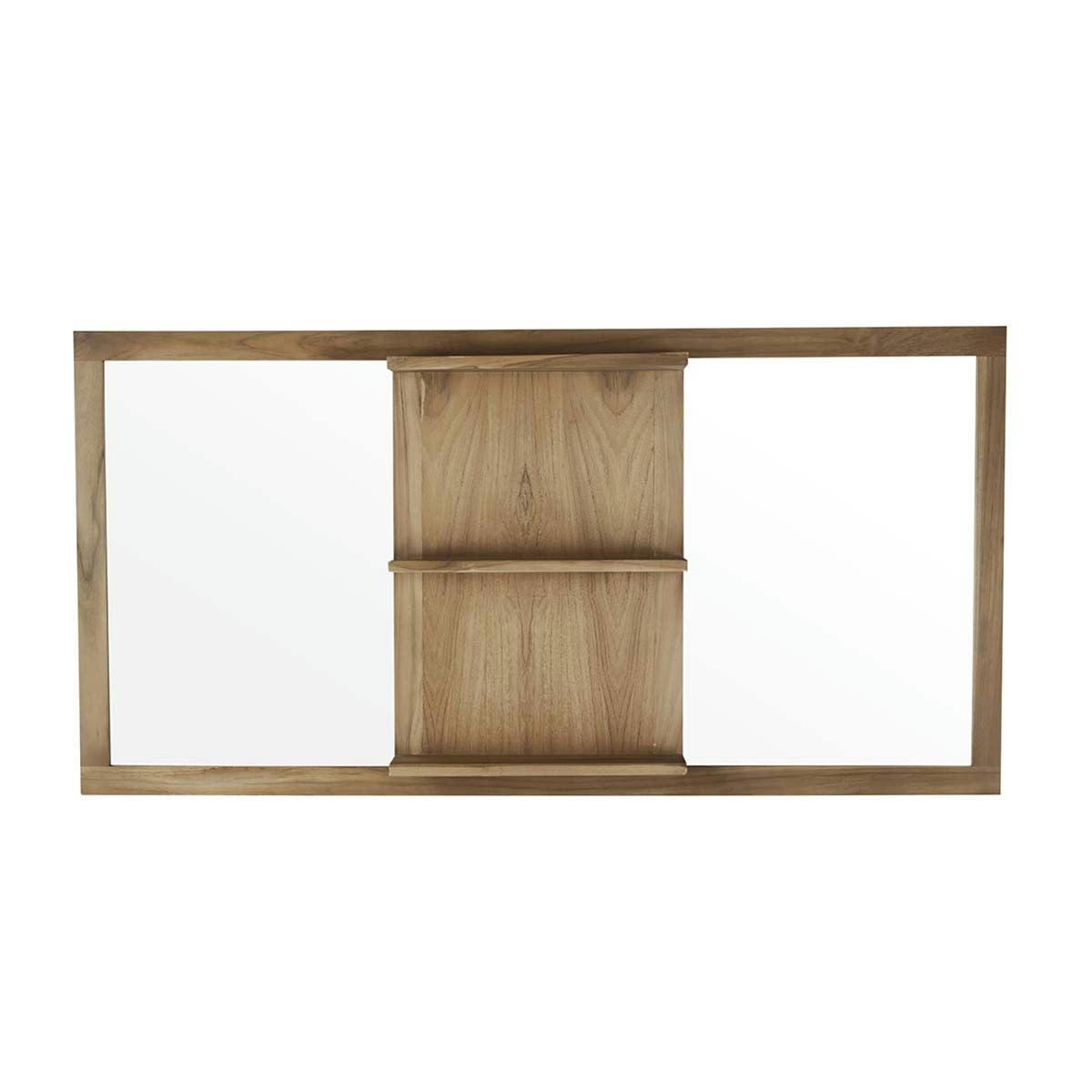 - Miroir en teck massif rectangulaire 160x80 cm
