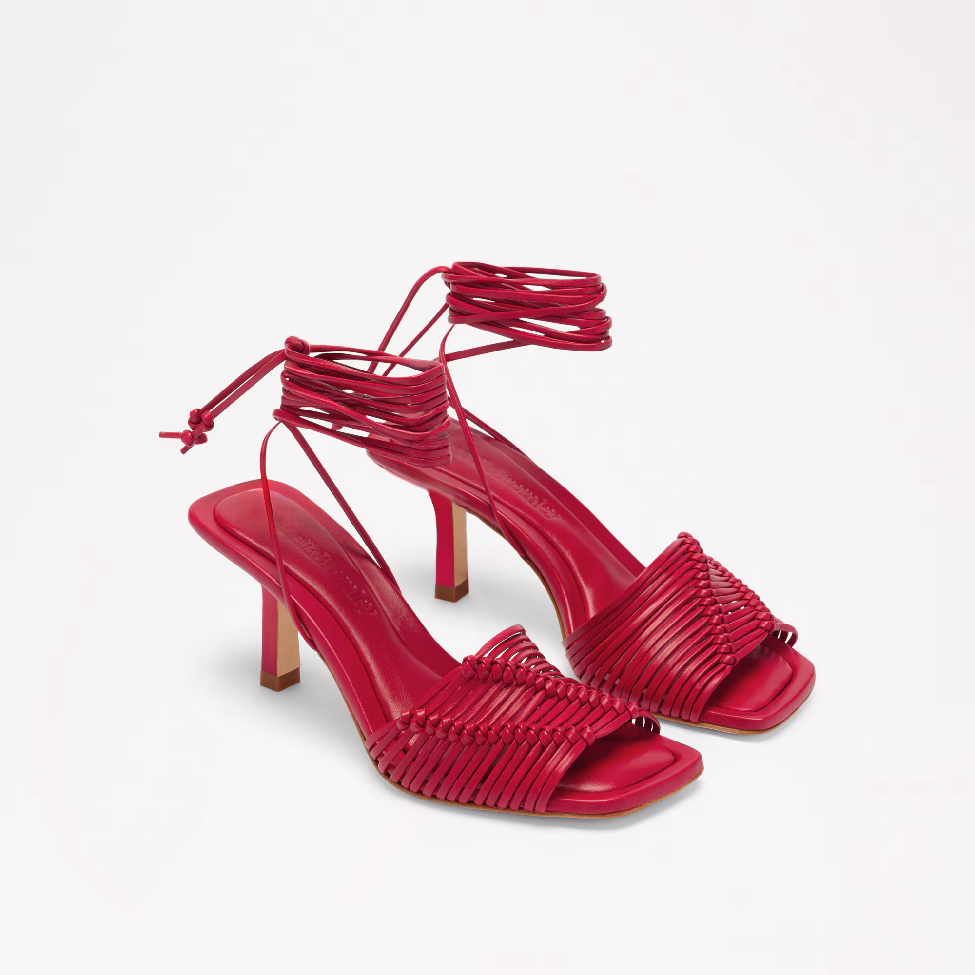 Angelbank<br>Lace Up Heeled Sandal