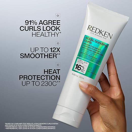 Redken Acidic Bonding Curls Leave-In Treatment 250ml & Hydrating Curl Cream 250ml Duo