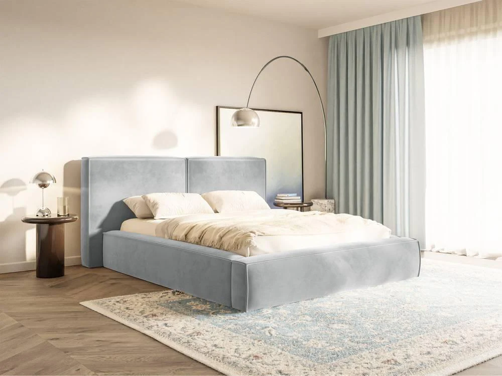 Bedframe Willa velvet 140 x 200 cm met opbergruimte
