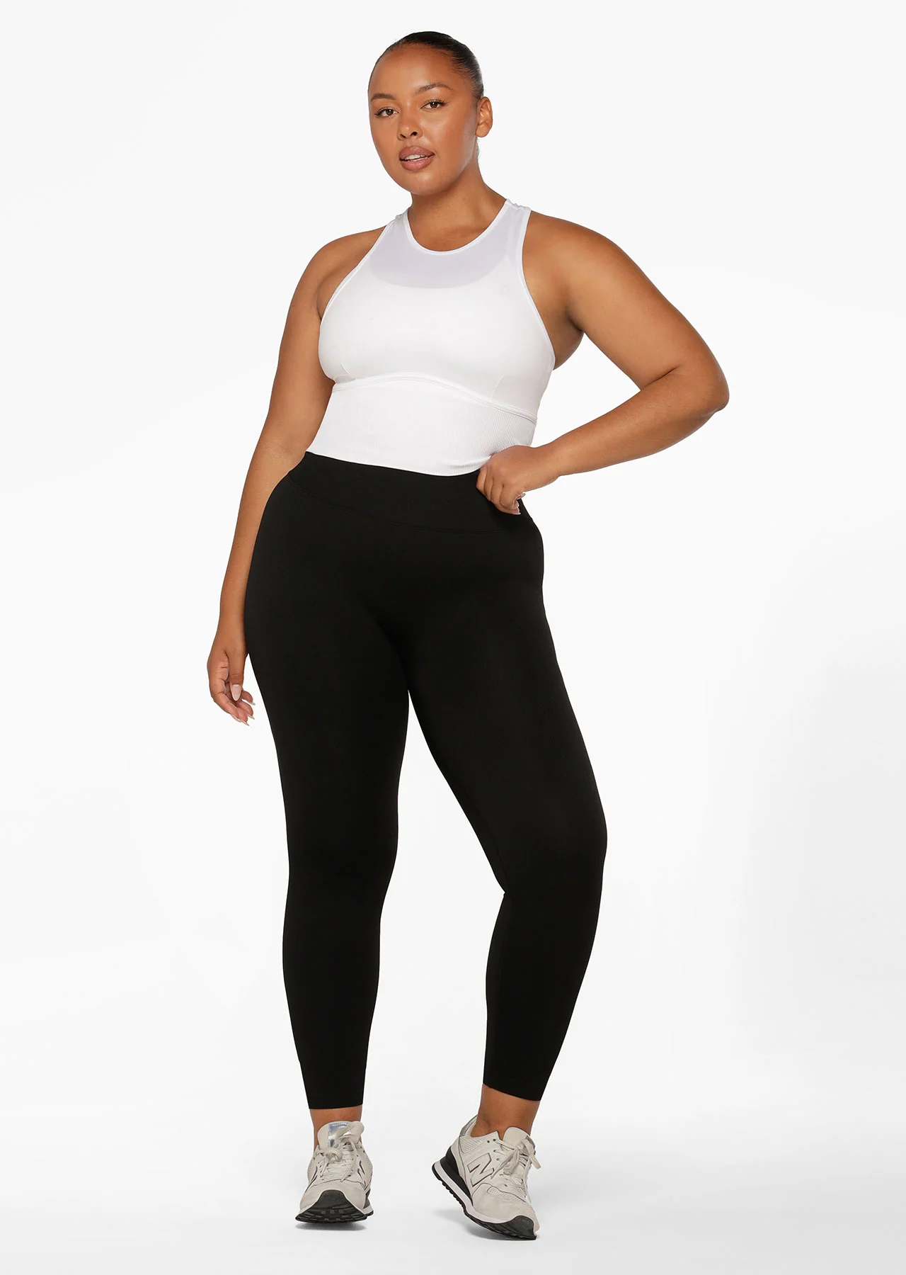 Tempo Ribbed Seamless Ankle Biter Leggings
