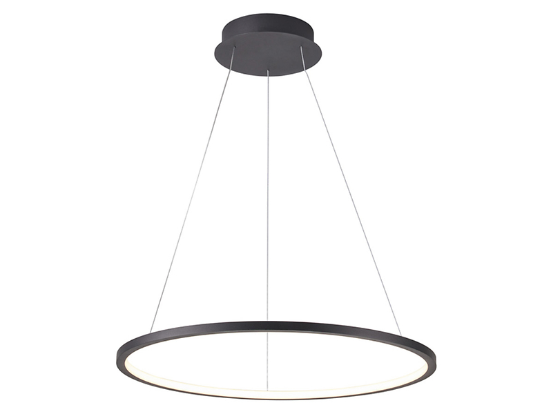 Lampa wisząca Vinola LED ze zmienną barwą światła czarna