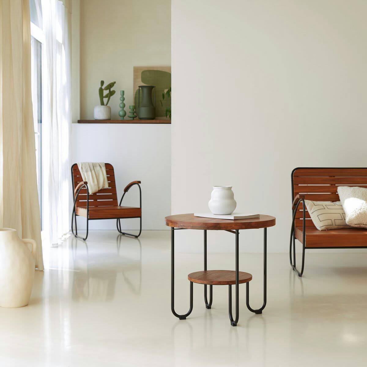 KEY WOOD - Table basse en acacia massif