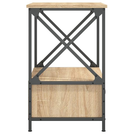 NNEVL Bedside Table Sonoma Oak 50x41x65 cm Engineered Wood